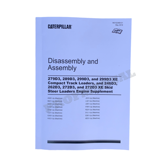 Caterpillar 246D3 262D3 272D3 Loader Engine Suppl Service Manual Disassem Assem