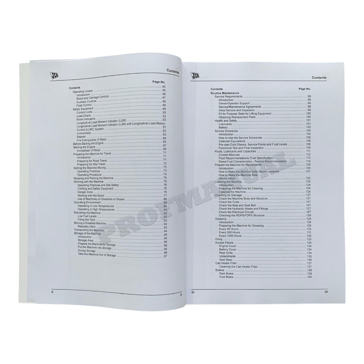 JCB 520-40 Telescopic Handler Operators Manual 9821_0400-6