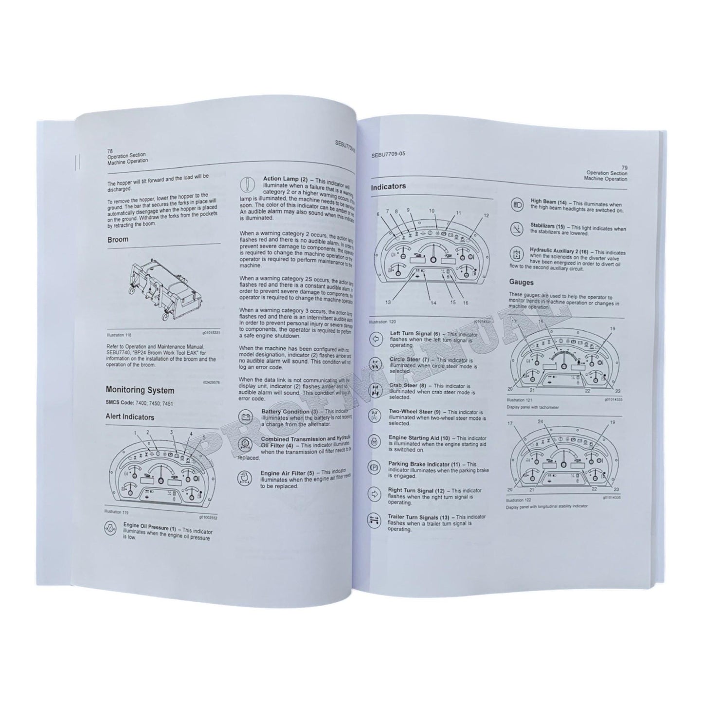 CATERPILLAR CAT TH580B TELEHANDLER OPERATORS MANUAL