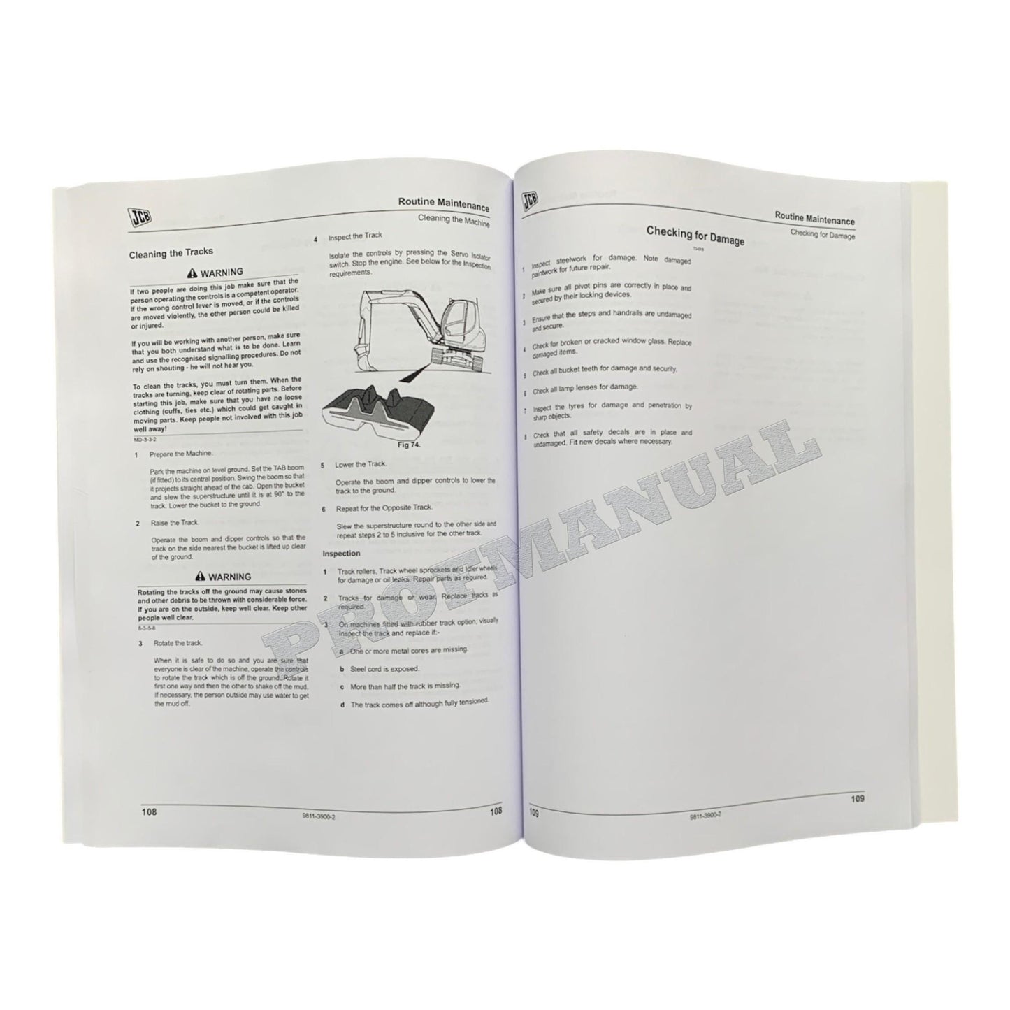 JCB 8080 Midi Excavator Operators Manual