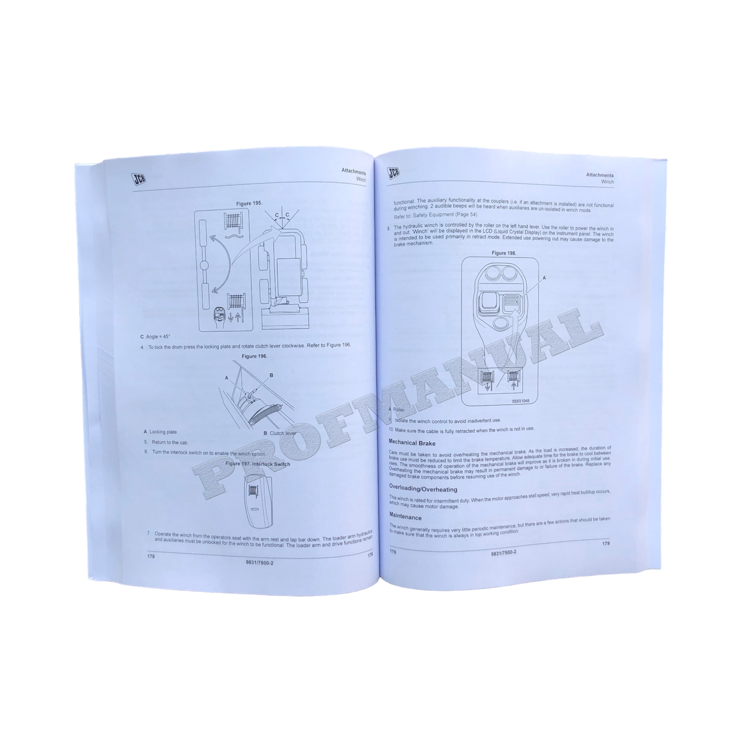 JCB 325T 330 3TS-8T 3TS-8W Skid Steer Loader Operators Manual 9831_7500