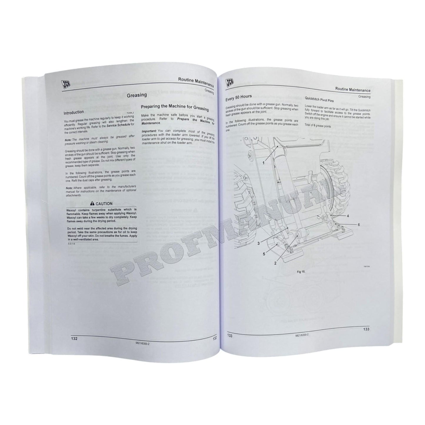 JCB 225 225T 260 260T 280 SKID STEER LOADER Operators Manual 9821_6300