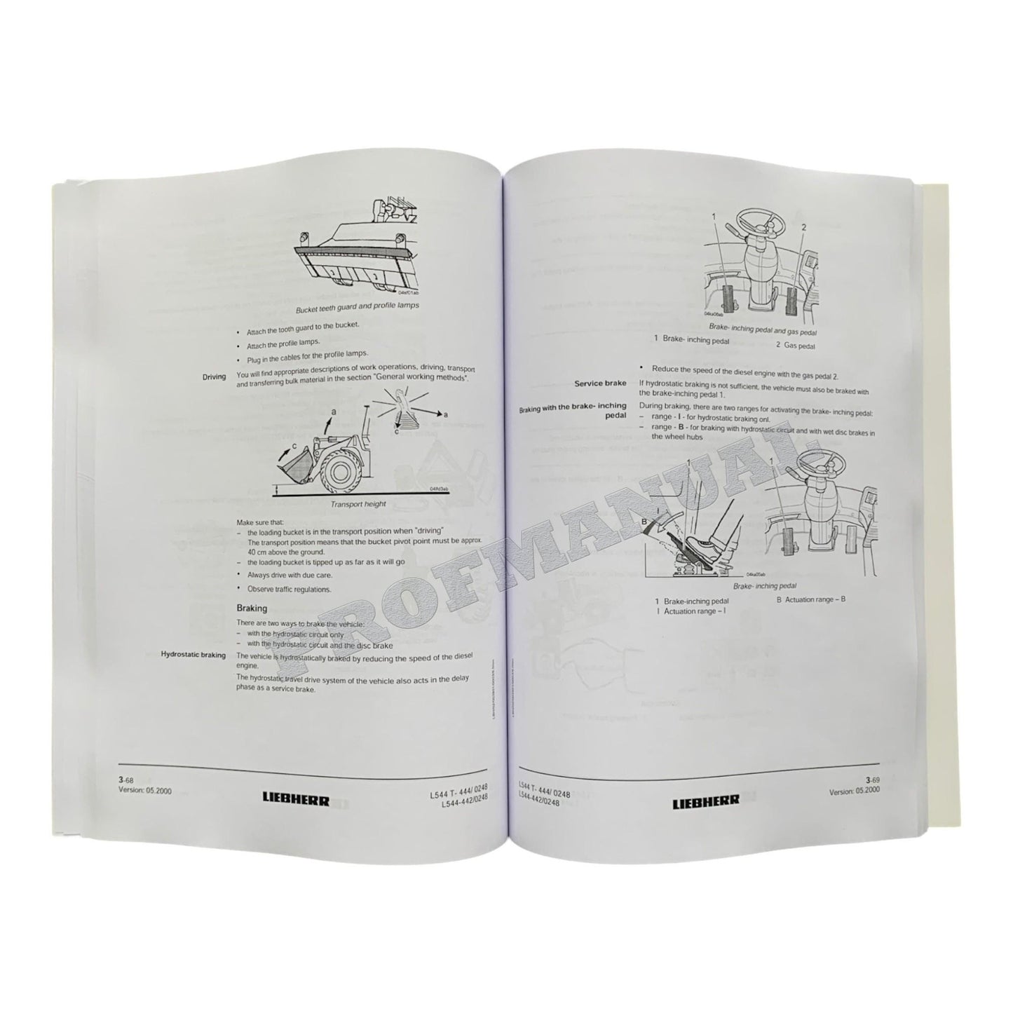 Liebherr L544 - L544 T Wheel Loader Operators manual