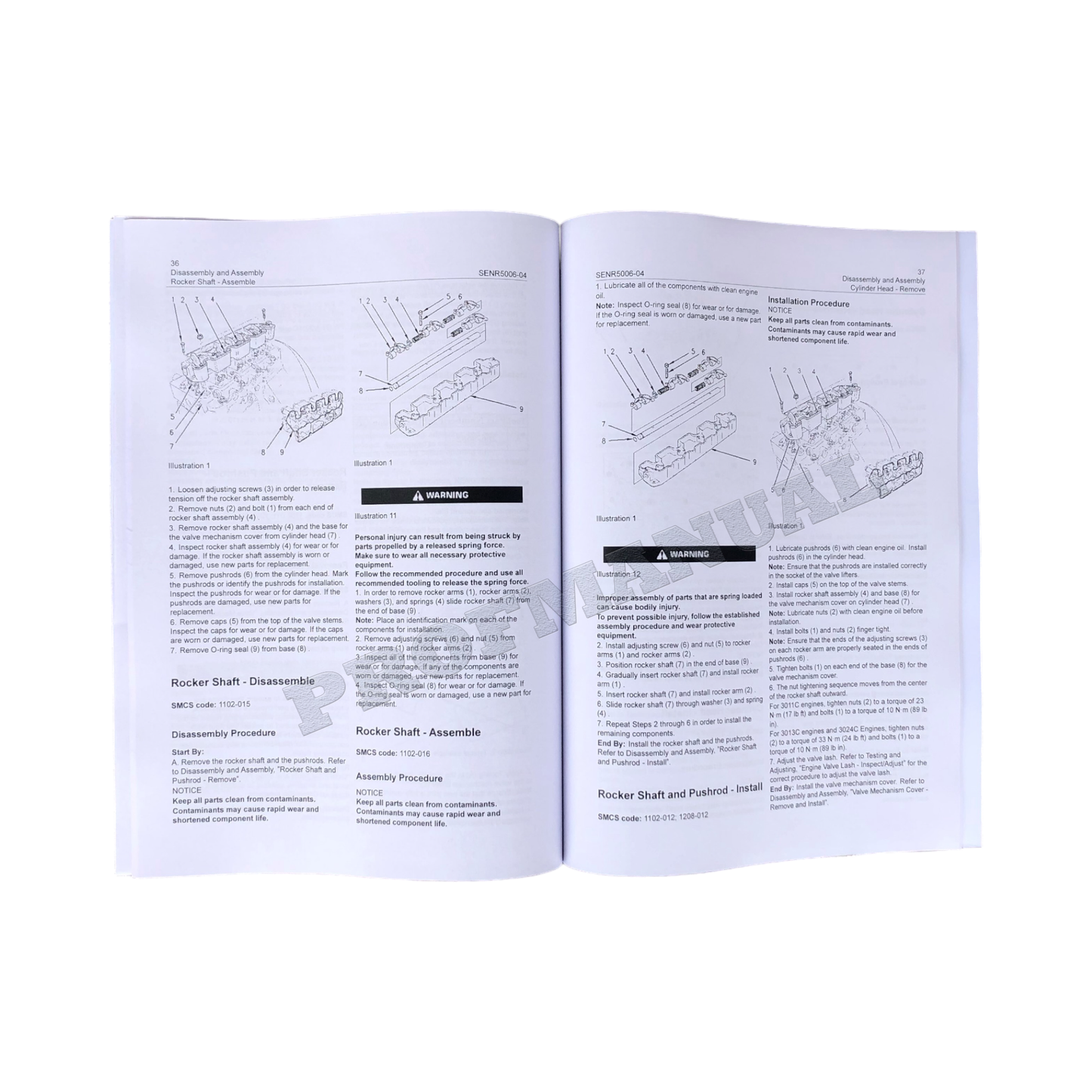 Caterpillar 3024C Engine Service Manual Disassem Assem 247B 257B Loader + SUPPL