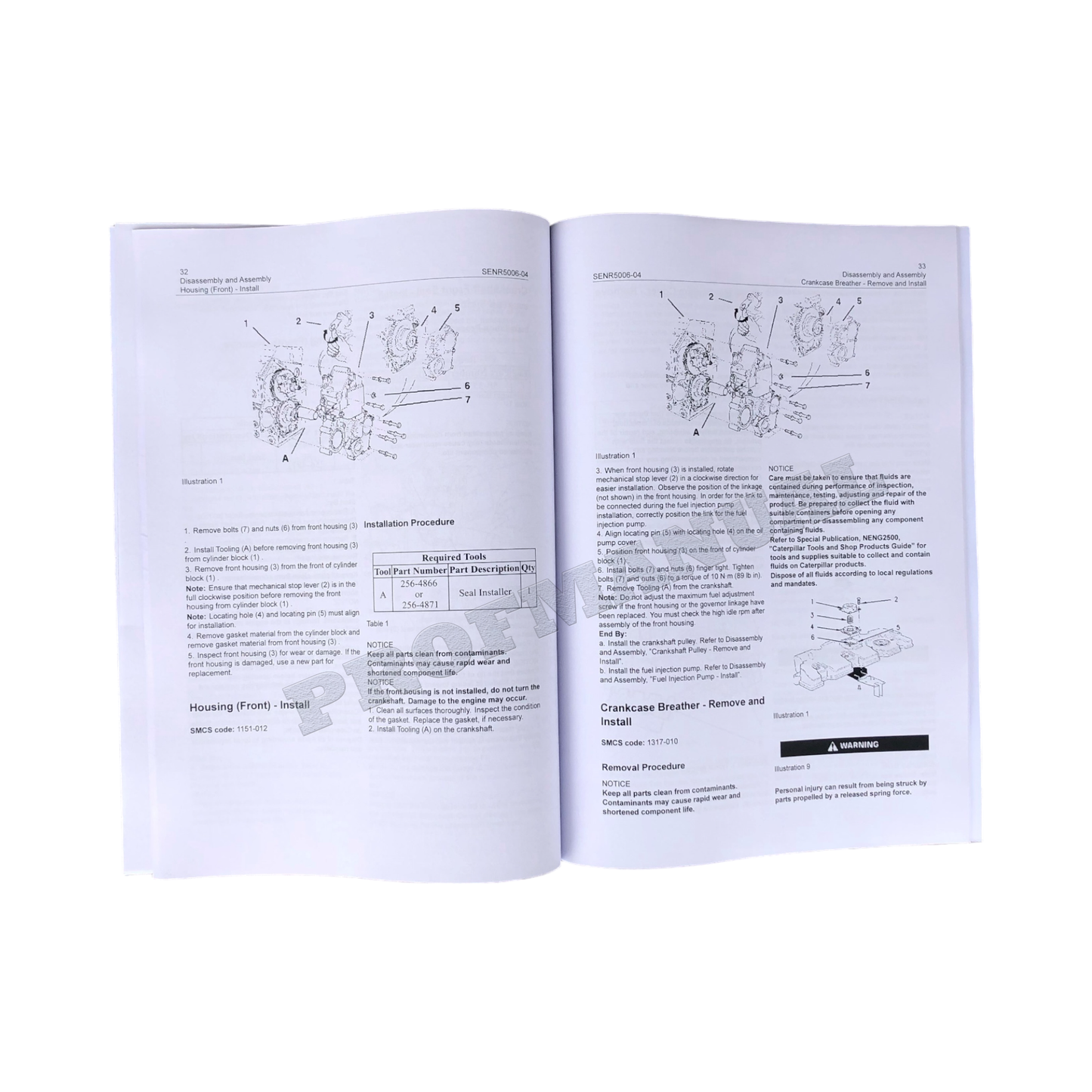 Caterpillar 3024C Engine Service Manual Disassem Assem 247B 257B Loader + SUPPL