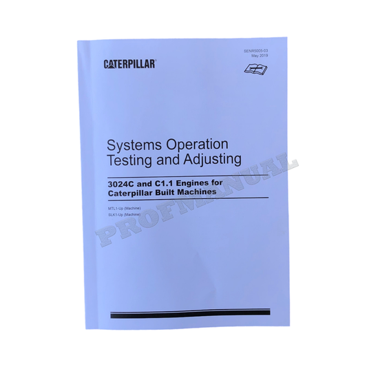 Caterpillar Cat 3024C C1.1 Engine Operation Test Adjusting Service Manual