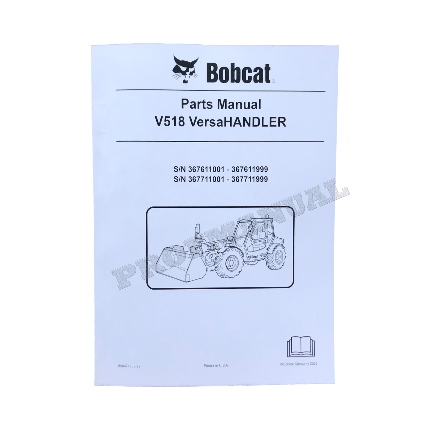 Bobcat V518 VersaHandler Parts Catalog Manual