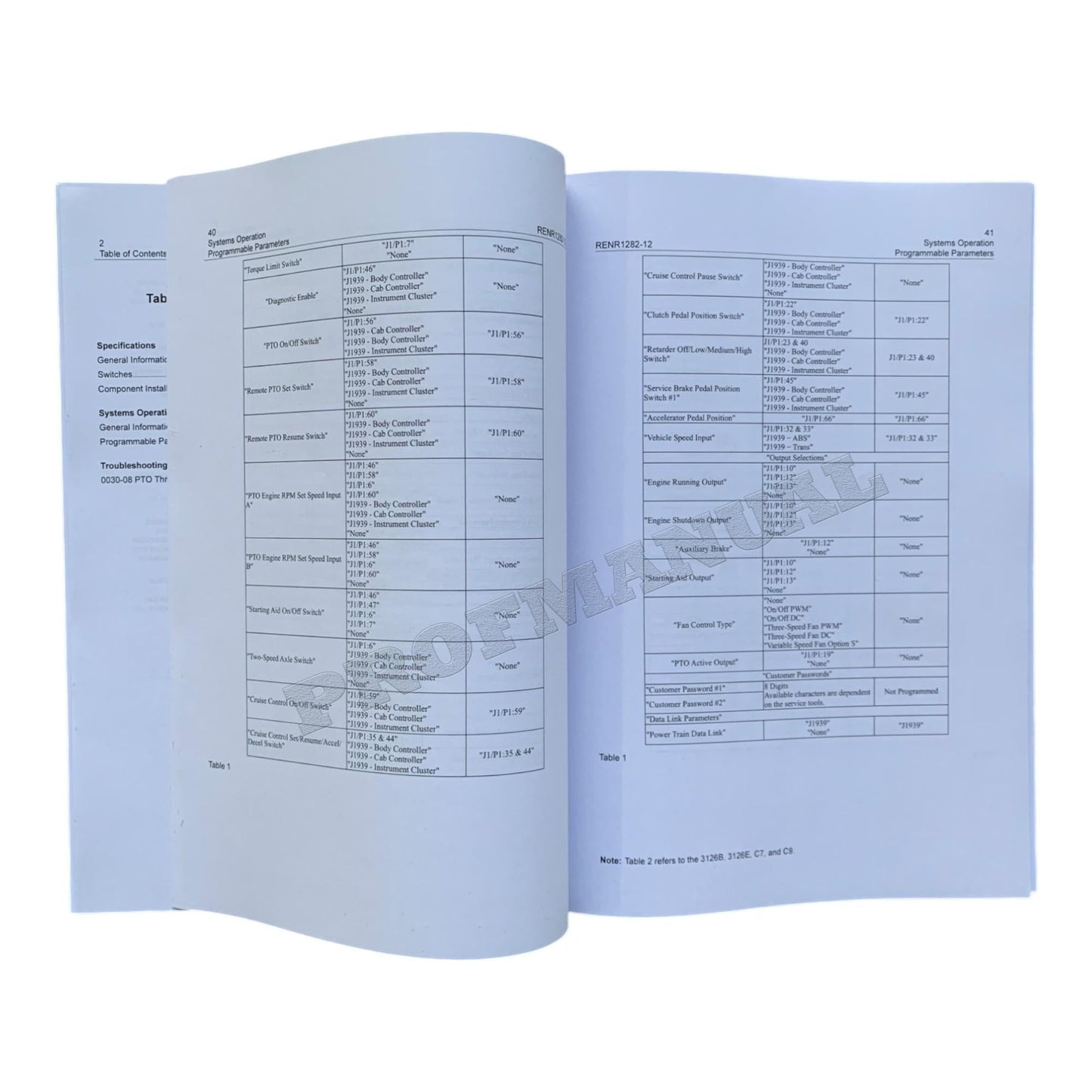 Caterpillar On-Highway Engine Electronic PTO Installation Application Manual Test Troubleshoting