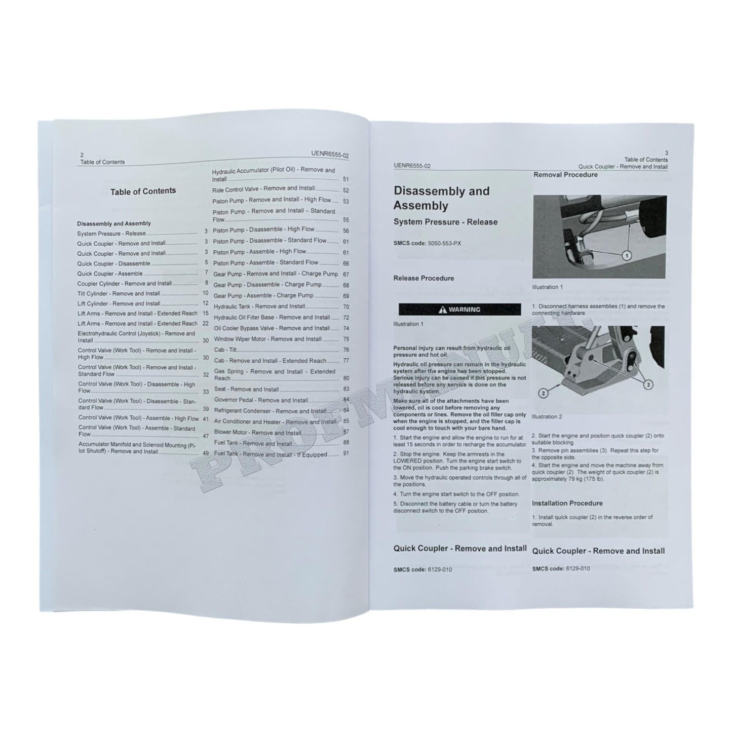 Caterpillar 299D2 297D2 272D2 Loader Service Manual Disassembly Assembly