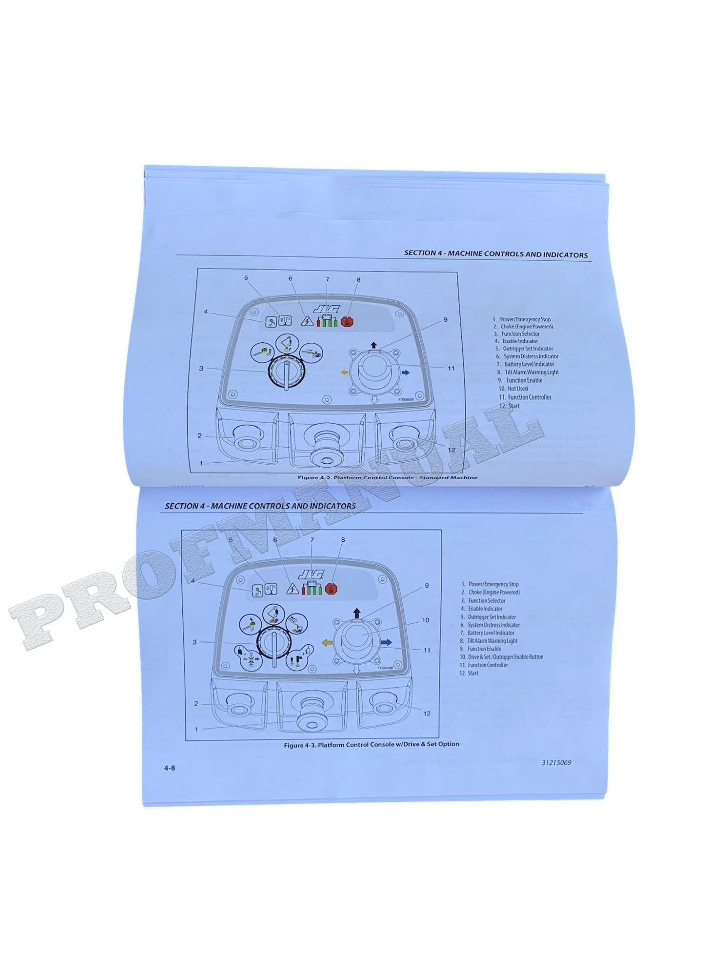 JLG T350 T500J Boom Lift Maintenance Operation Operators Manual 31215069