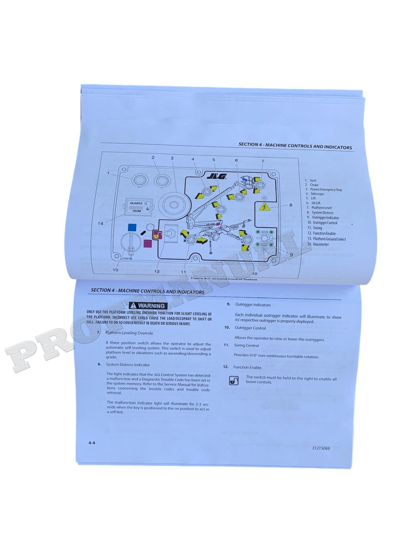 JLG T350 T500J Boom Lift Maintenance Operation Operators Manual 31215069