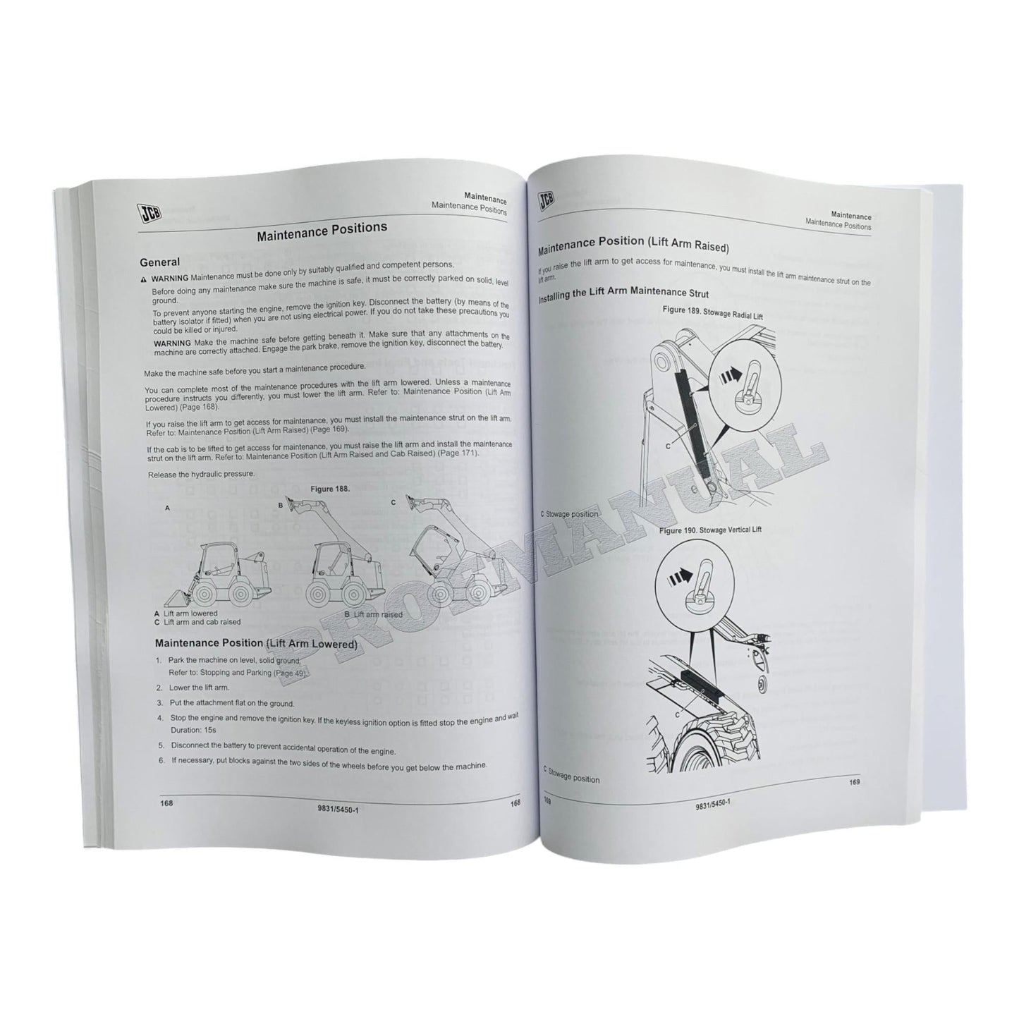 JCB 150T 155 175 210 210T 215 215T Skid Steer Loader Operators Manual