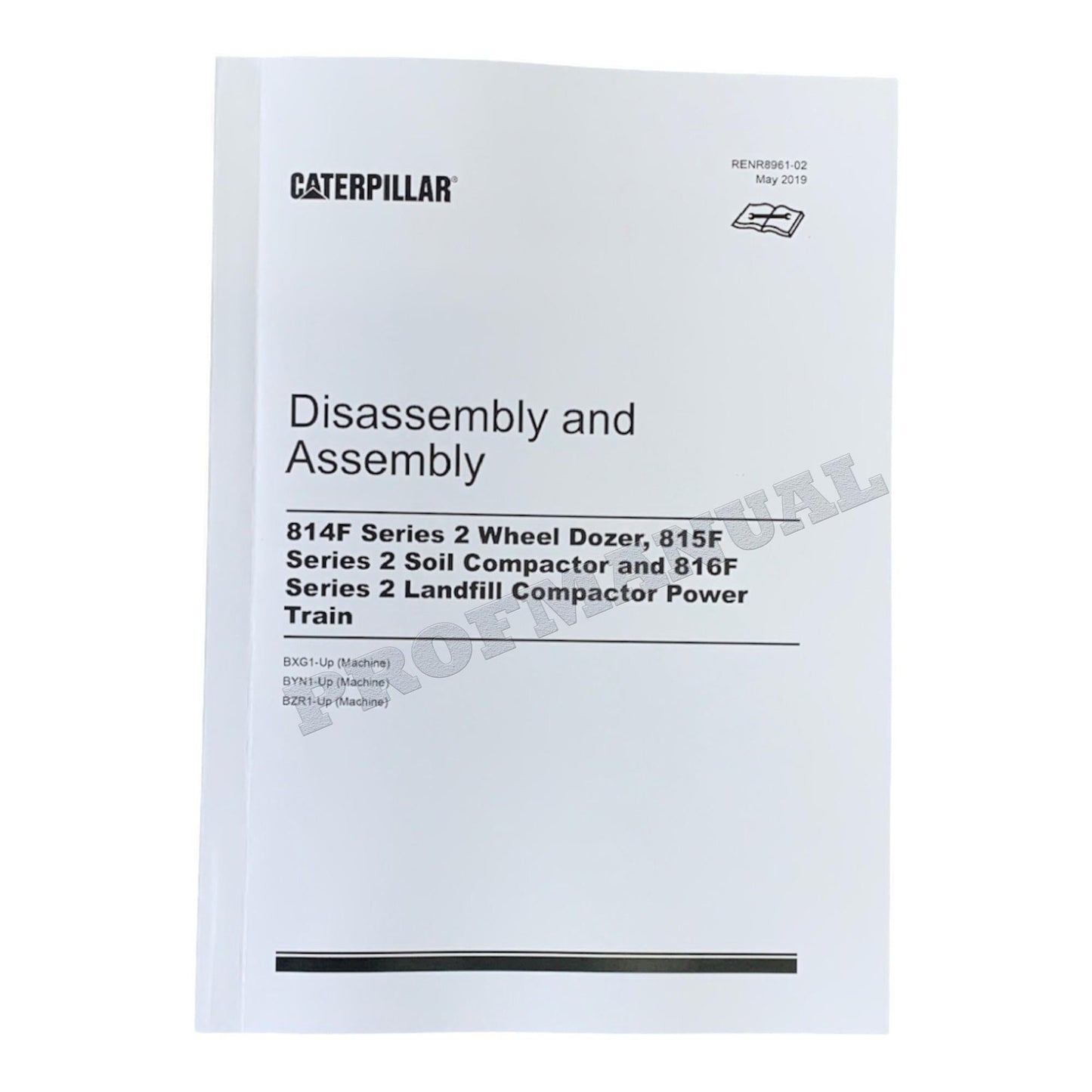 Caterpillar Ser 2 815F 816F Compactor Power Train Disassem Assem Service Manual