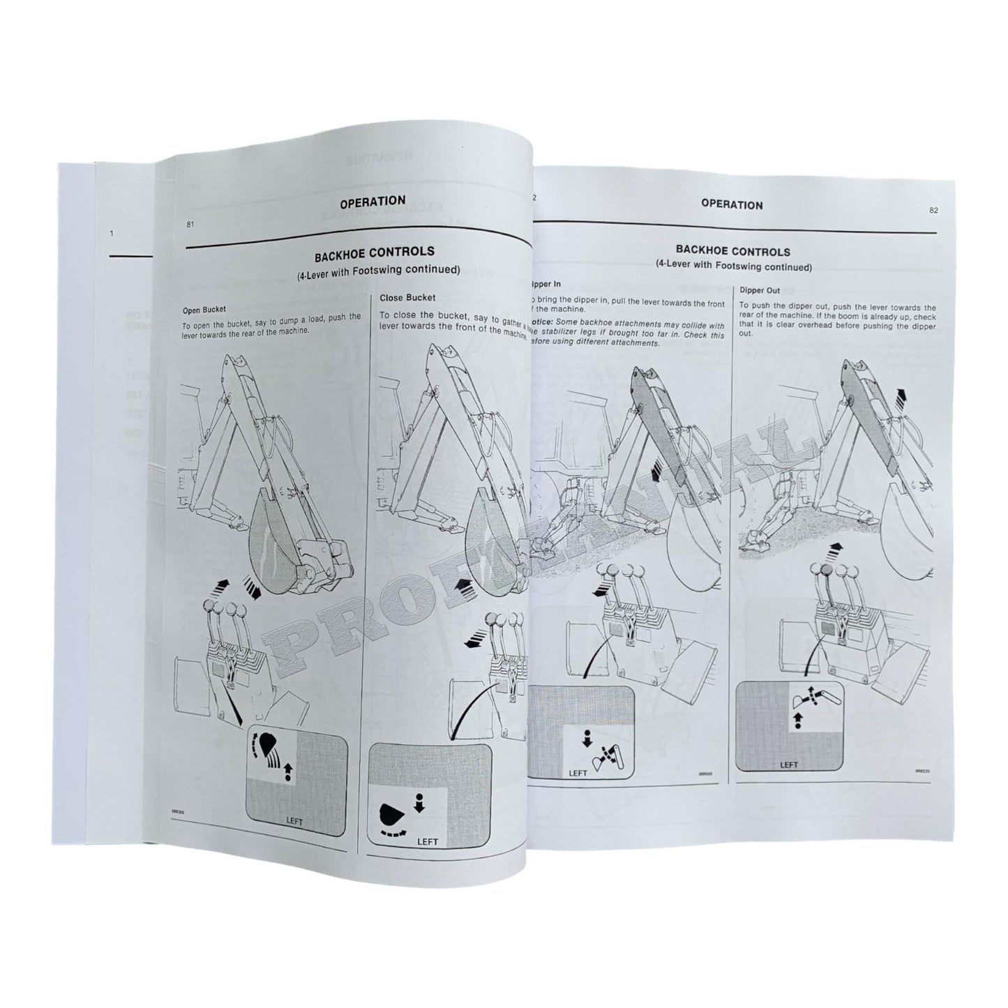 JCB 3CX Sitemaster 1550B 4CN 1700B BACKHOE LOADER Operators Manual