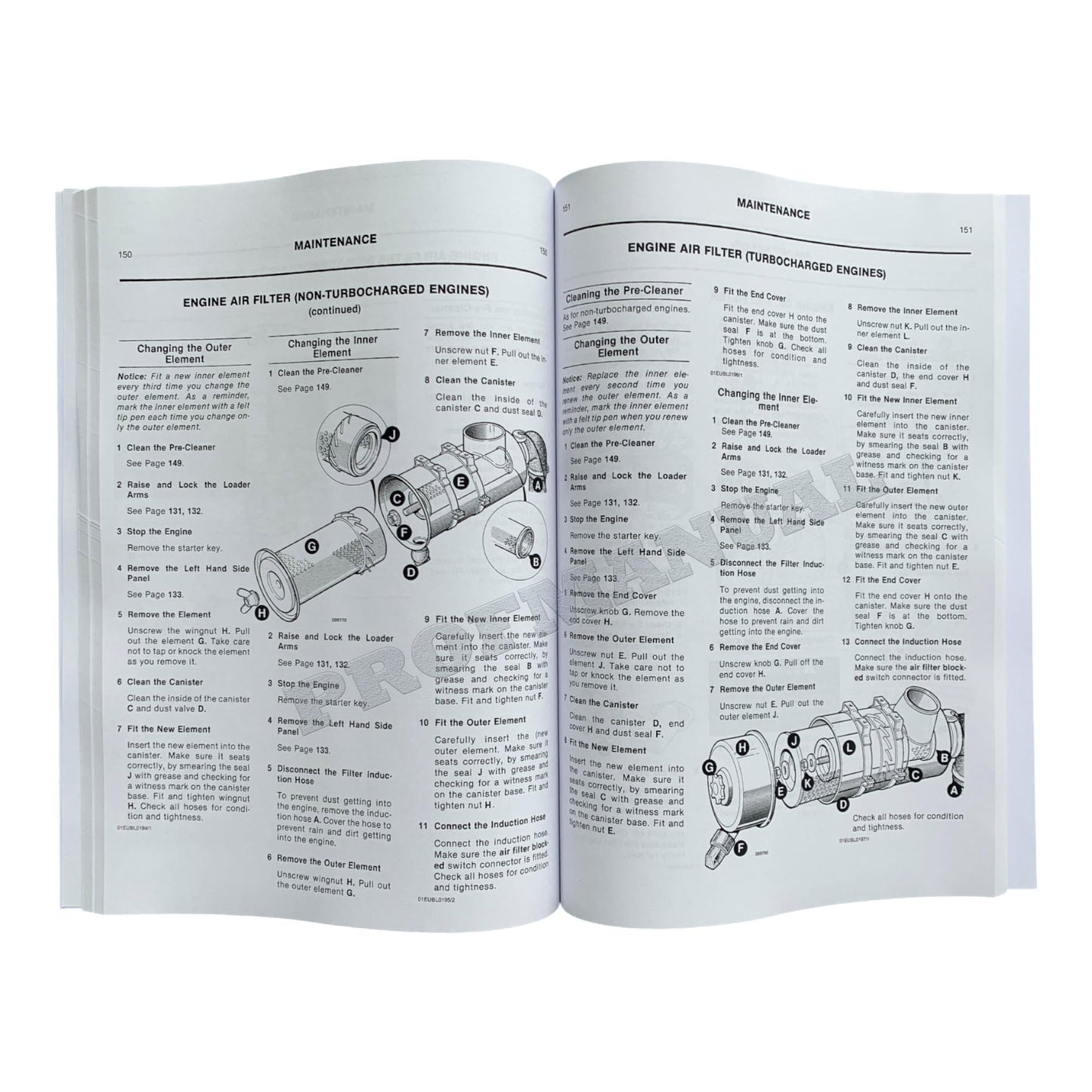 JCB 1400B Centermount 1400B Sideshift BACKHOE LOADER Operators Manual