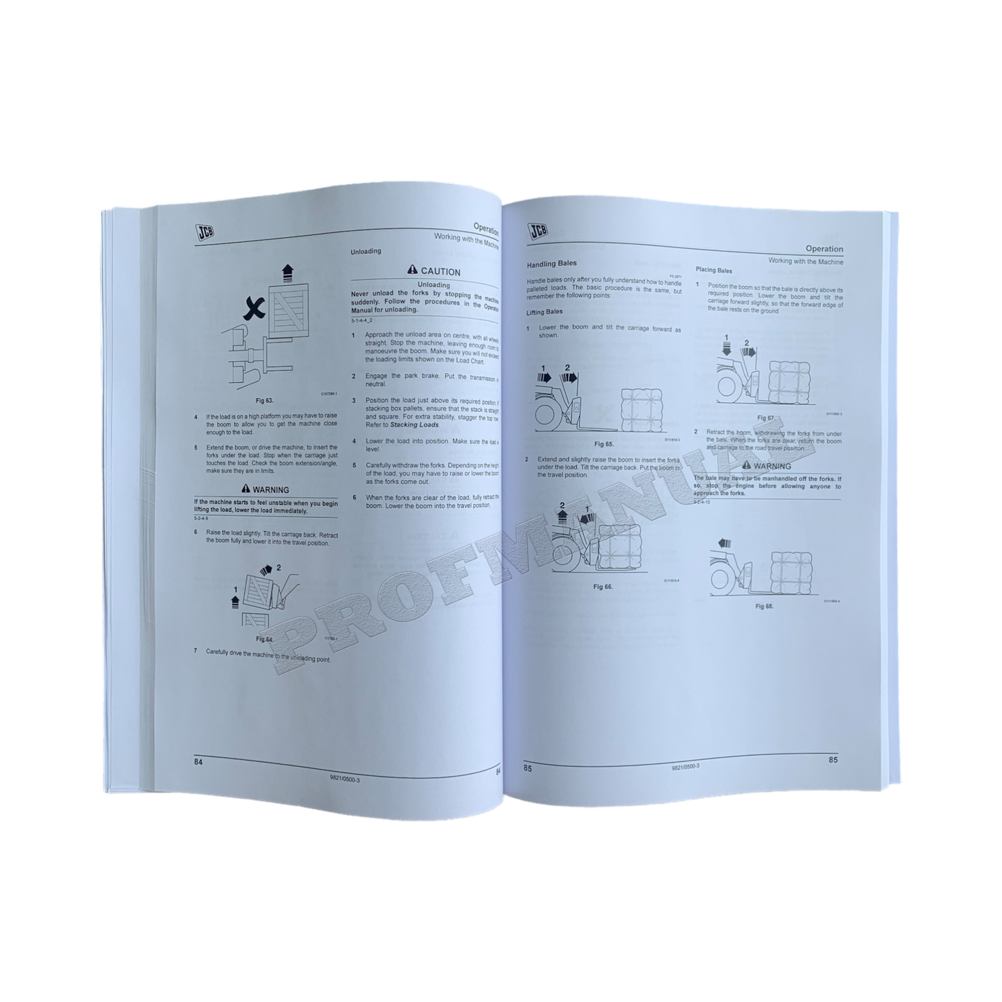 JCB 520-50 Telescopic Handler Operators Manual 9821_0500