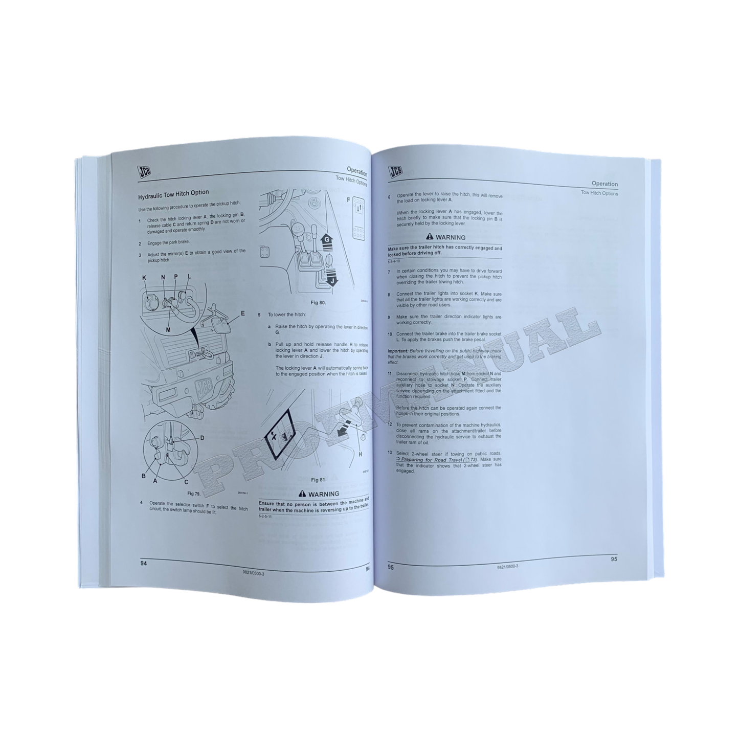 JCB 520-50 Telescopic Handler Operators Manual 9821_0500