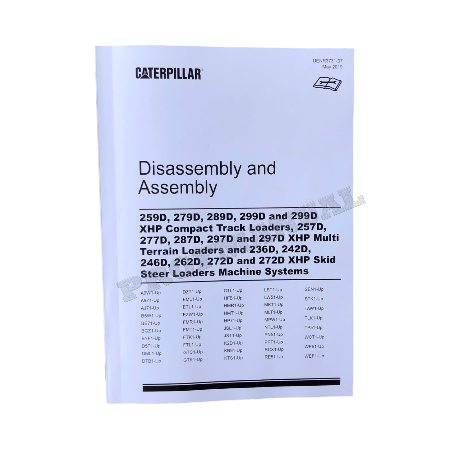 Caterpillar 297D 236D 242D 246D 262D 272D Loader Service Manual Disassem Assem