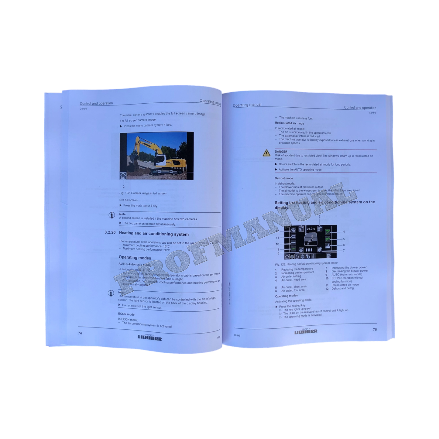 Liebherr R946 Excavator Operators manual