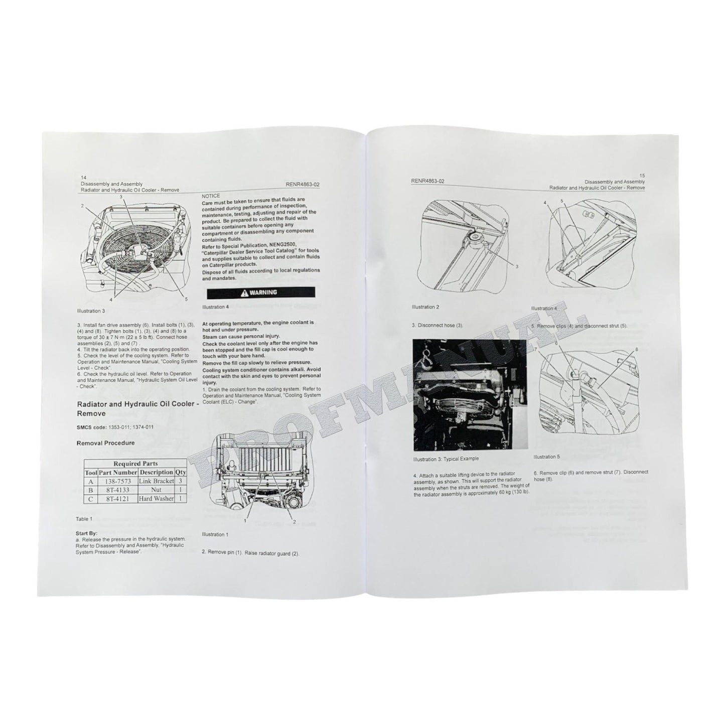 Caterpillar 236B 246B 252B 262B Loader Engine Suppl Service Manual DisassemAssem