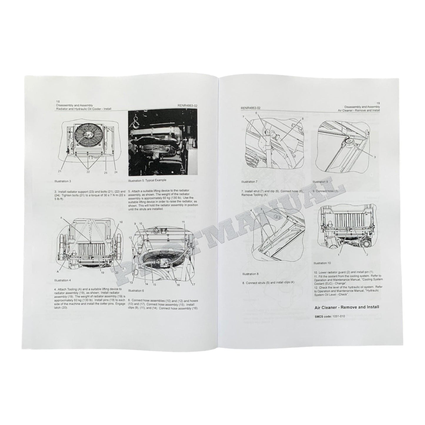 Caterpillar 236B 246B 252B 262B Loader Engine Suppl Service Manual DisassemAssem