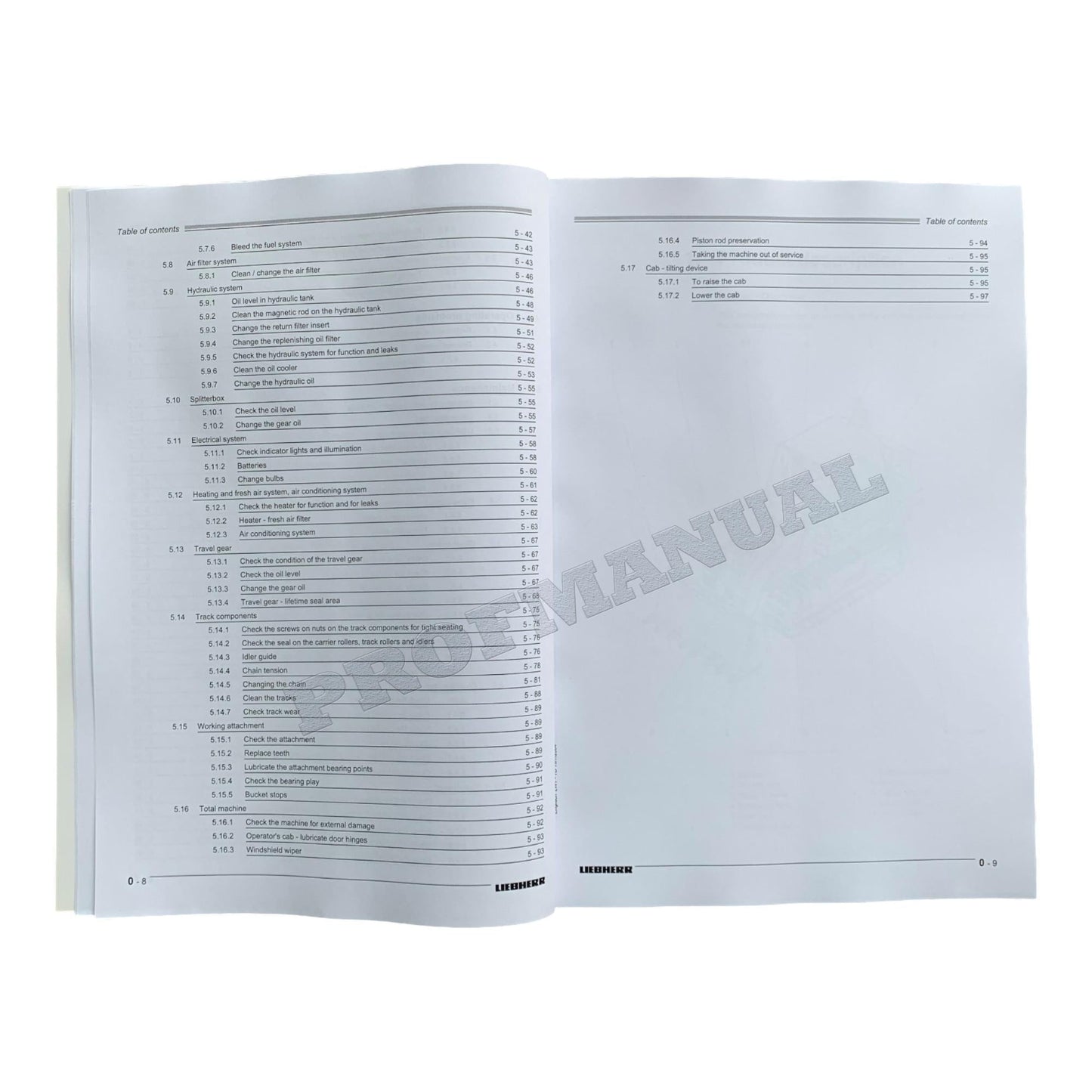 Liebherr LR622 B Litronic CRAWLER LOADER Operators manual 9084188