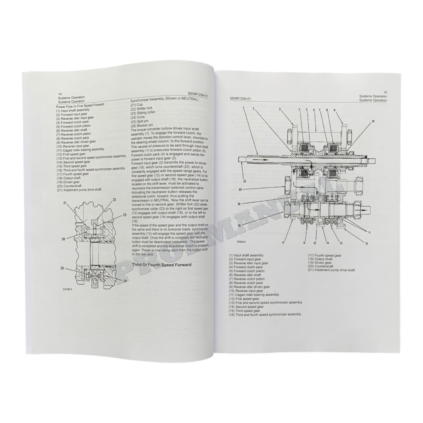 Caterpillar 416C 426C 428C 436C Backhoe Loader Power Train Service Manual 5books