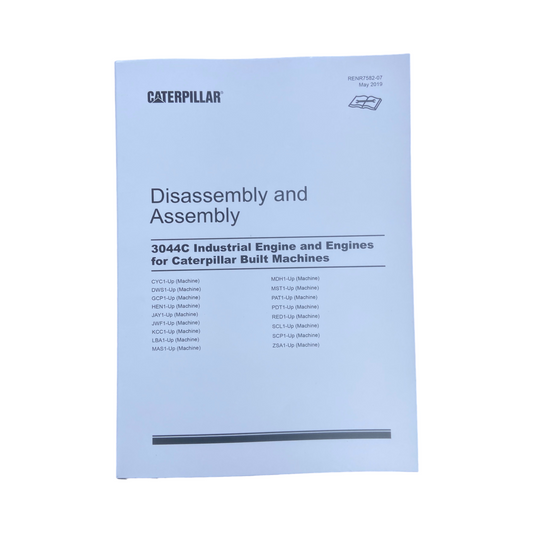 Caterpillar 3044C Engine Service Manual Disassembly Assembly RENR7582