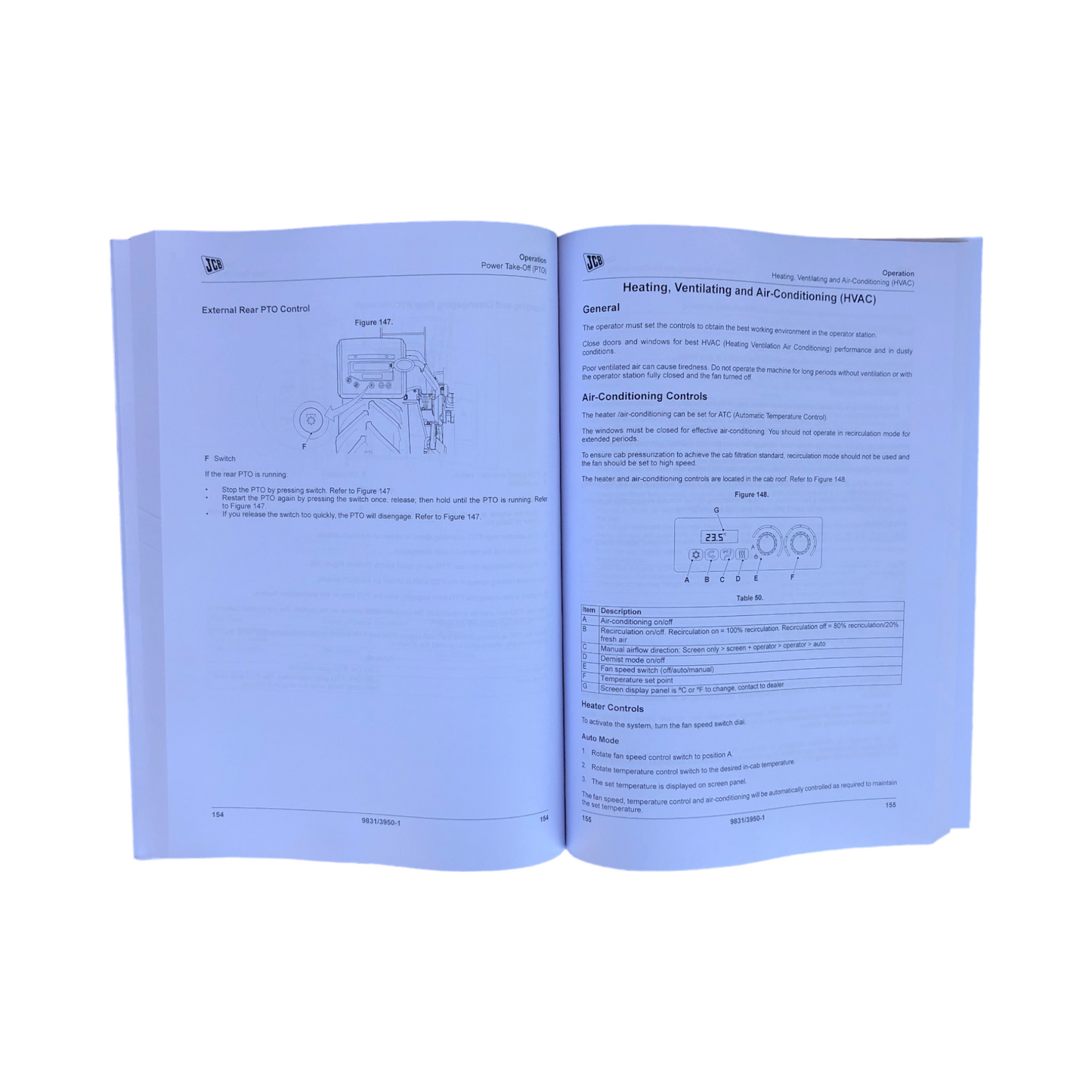 JCB 4160 4190 4220 AGRICULTURAL TRACTOR FASTRAC Operators Manual