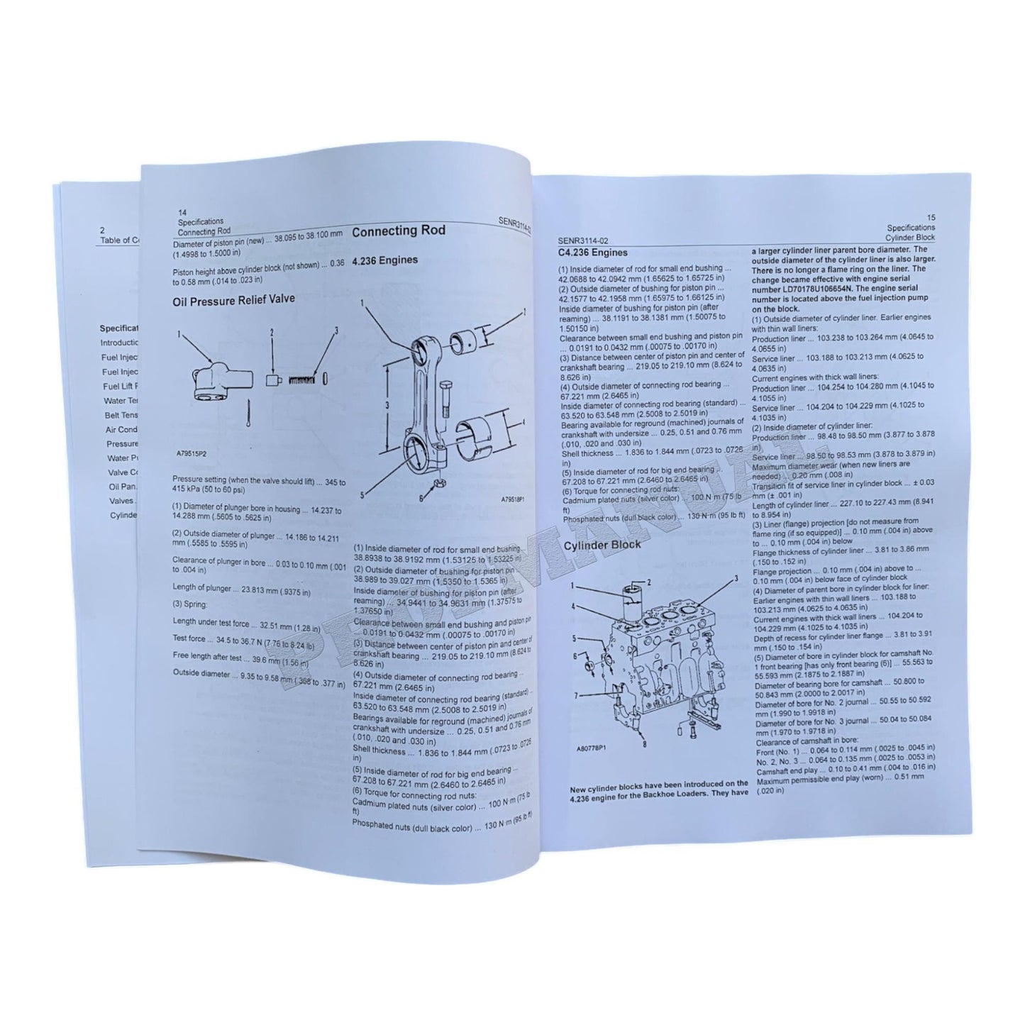 Caterpillar 4.236 Engine Loader Disassem Assem System Operat Test Adjust Manual