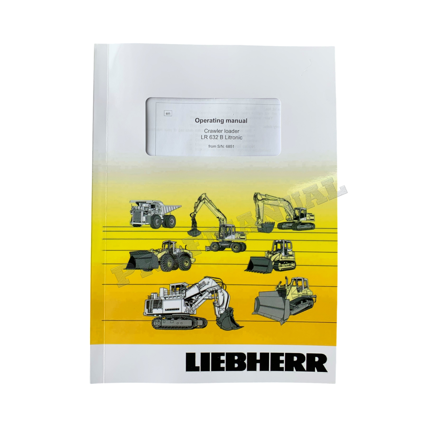 Liebherr LR632 B Litronic CRAWLER LOADER Operators manual 9084146