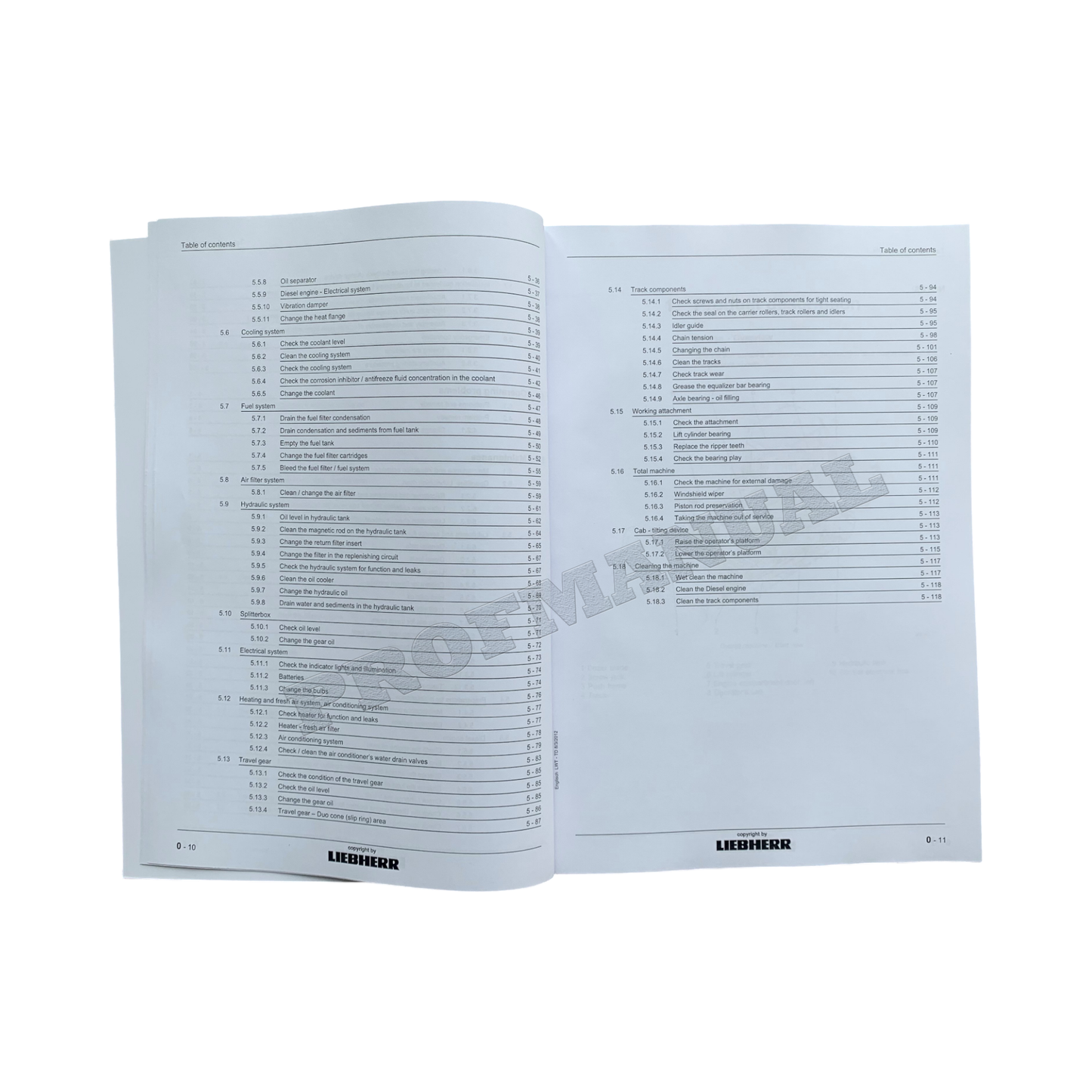 Liebherr PR734 Litronic Dozer Operators manual