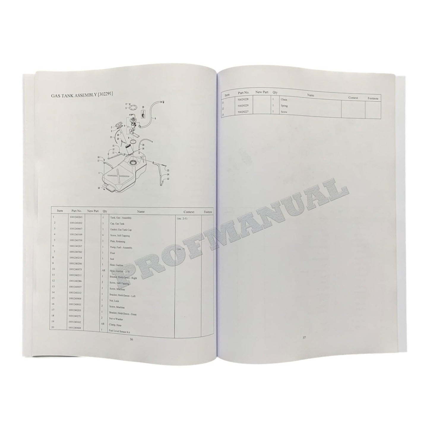 JLG 615G UTVs  Parts Catalog Manual