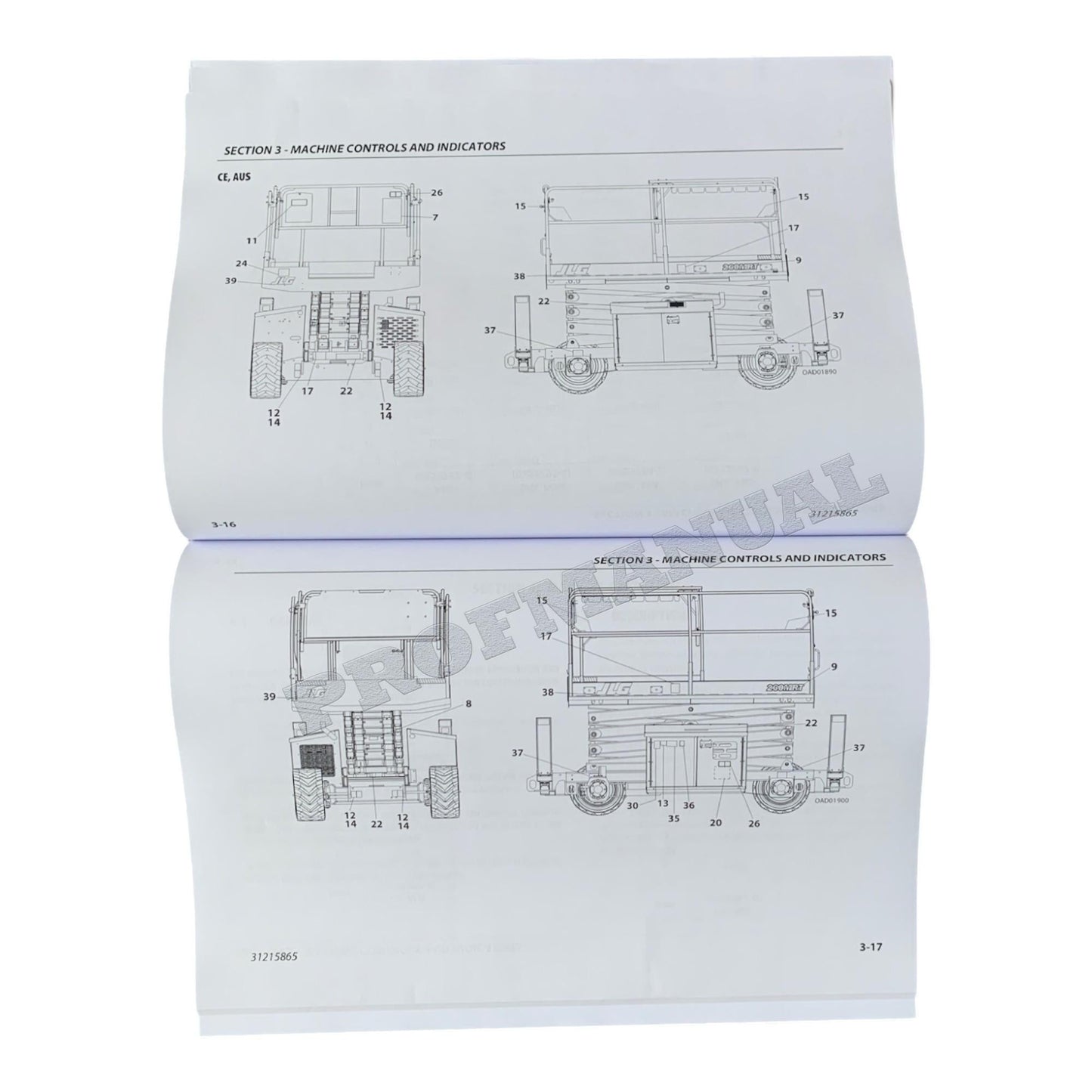 JLG 260MRT Scissor Lift Maintenance Operation Operators Manual 31215865