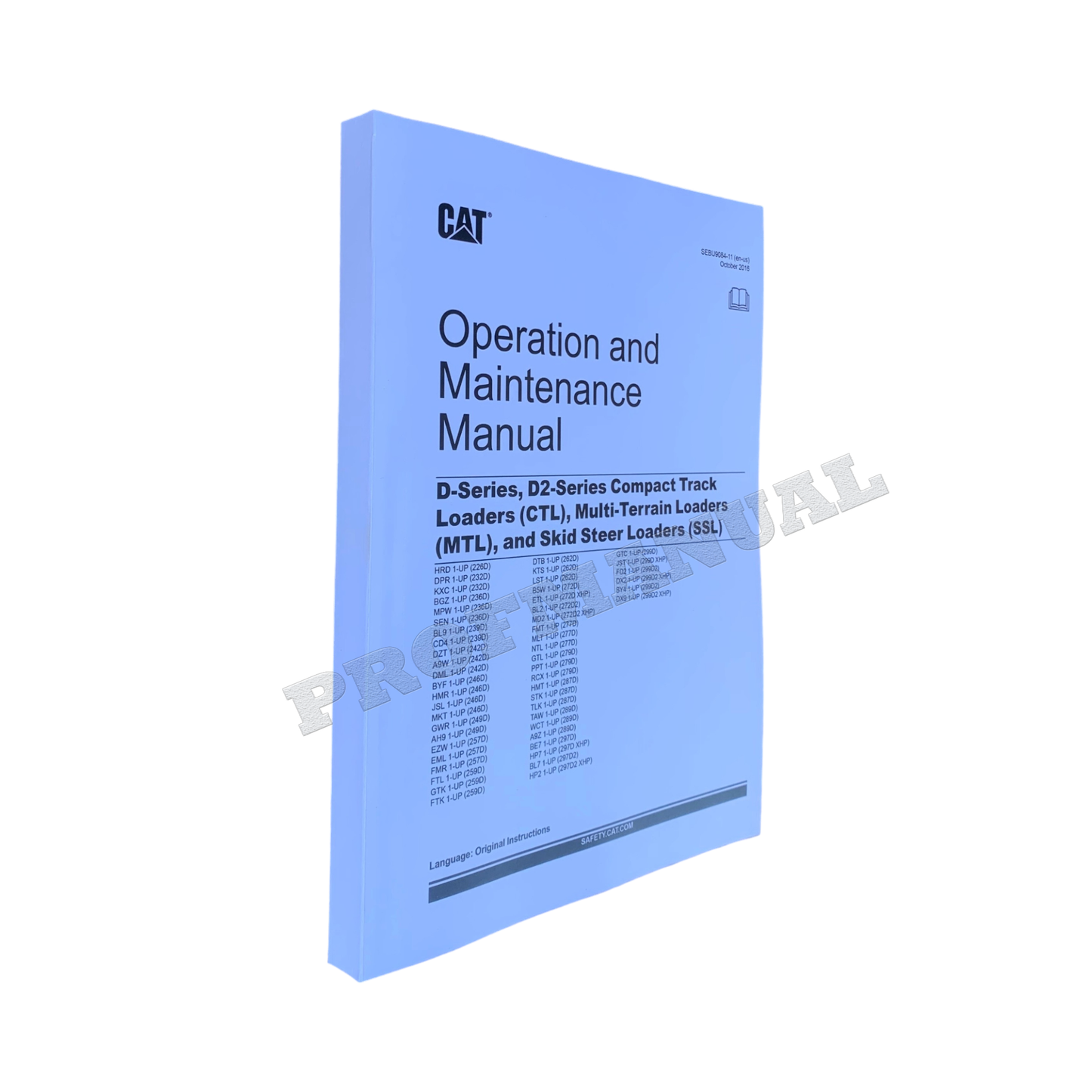 CATERPILLAR 236D 239D 242D 246D 249D 257D 259D 262D 272D 277D OPERATORS MANUAL