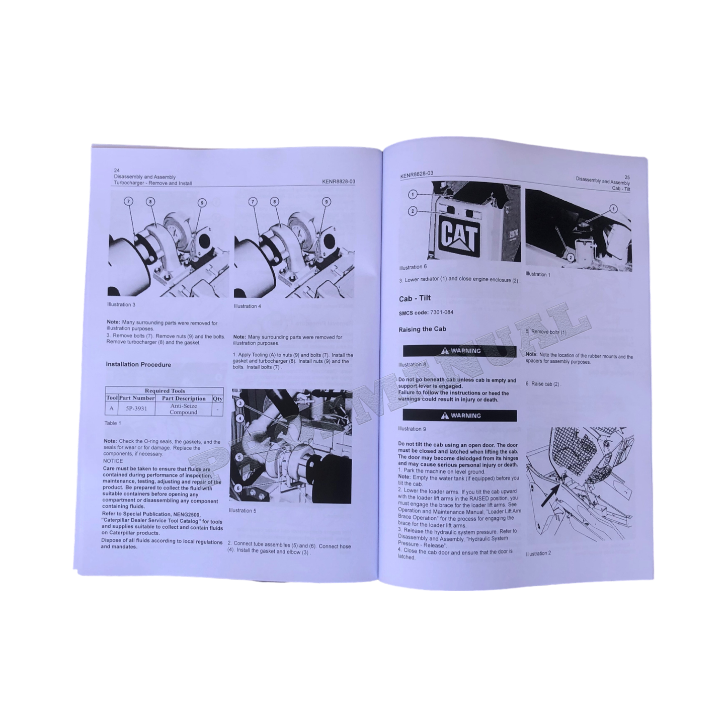 Caterpillar 279C 289C 289C2 Loader C3.4 Engine Service Manual Disassem Assem +Suppl