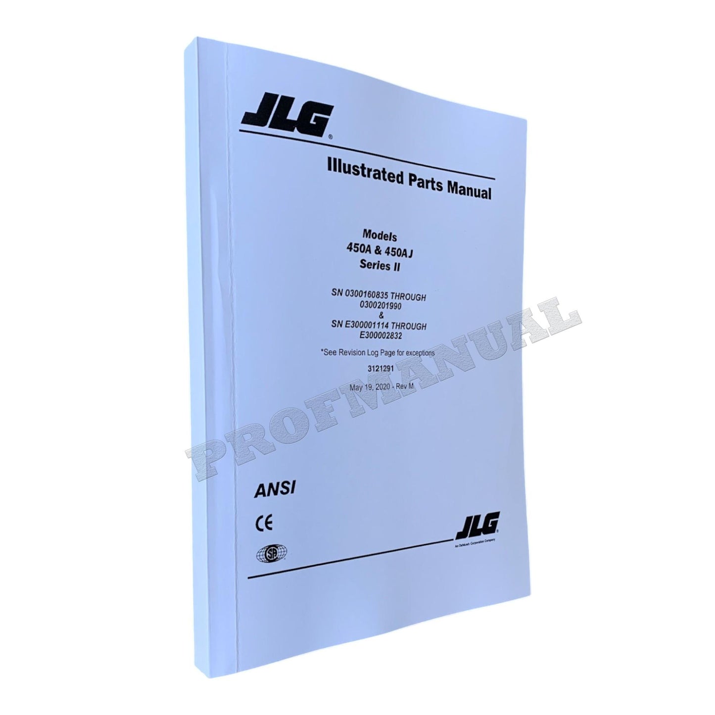 JLG 450A 450AJ Series II Boom Lift Parts Catalog Manual