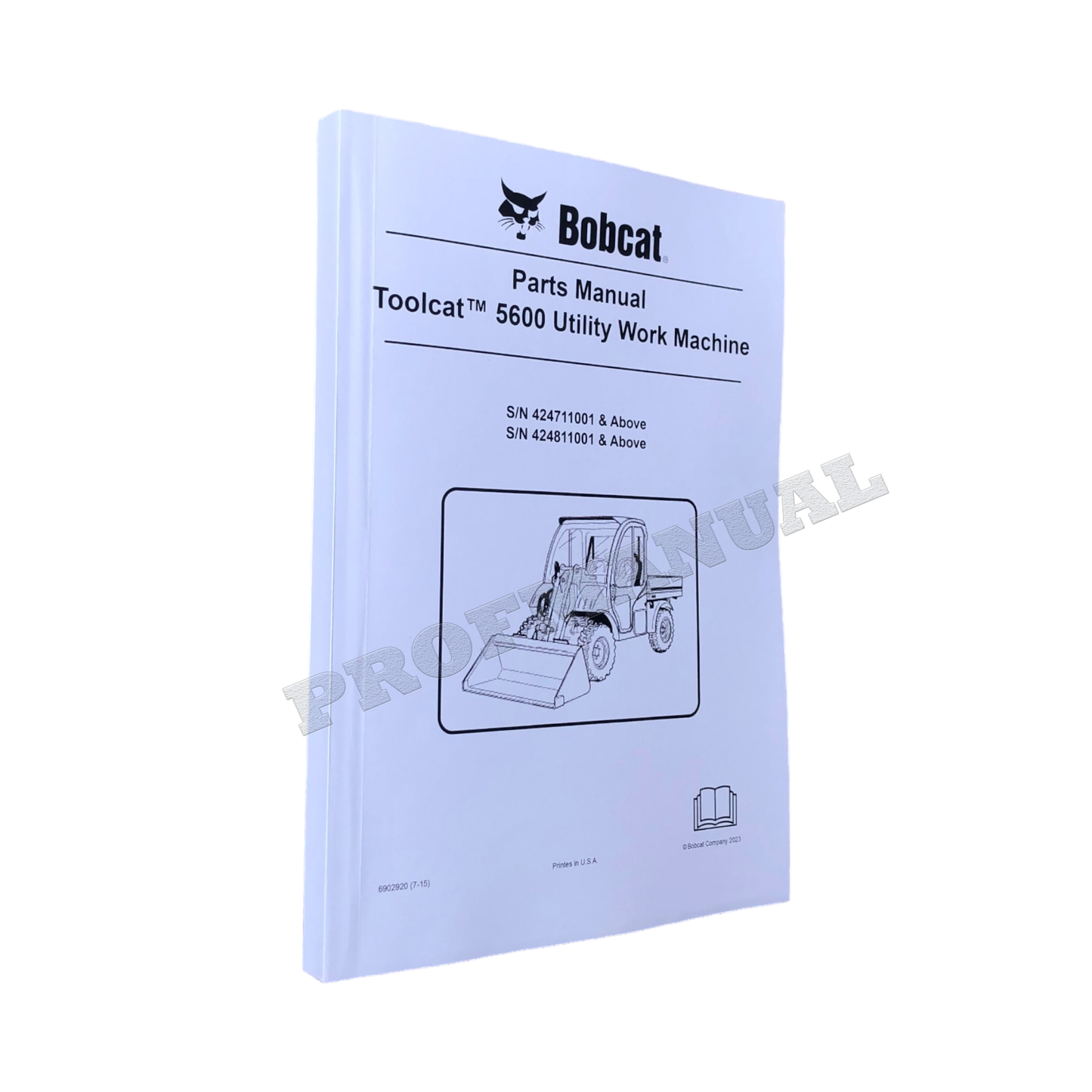 Bobcat 5600 Toolcat Work Machine Parts Catalog Manual 424711001- 424811001-