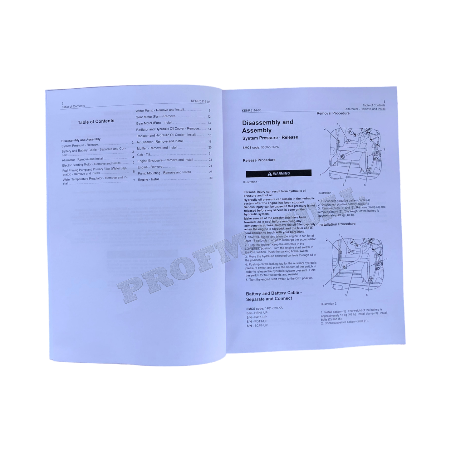 Caterpillar 3044C Engine Service Manual Disassembly Assembly + supplement