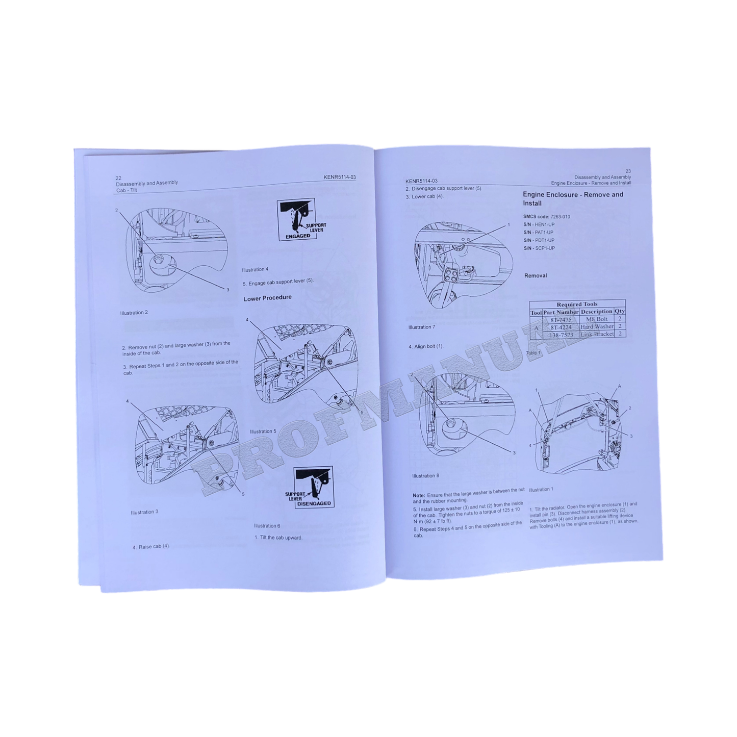 Caterpillar 3044C Engine Service Manual Disassembly Assembly + supplement