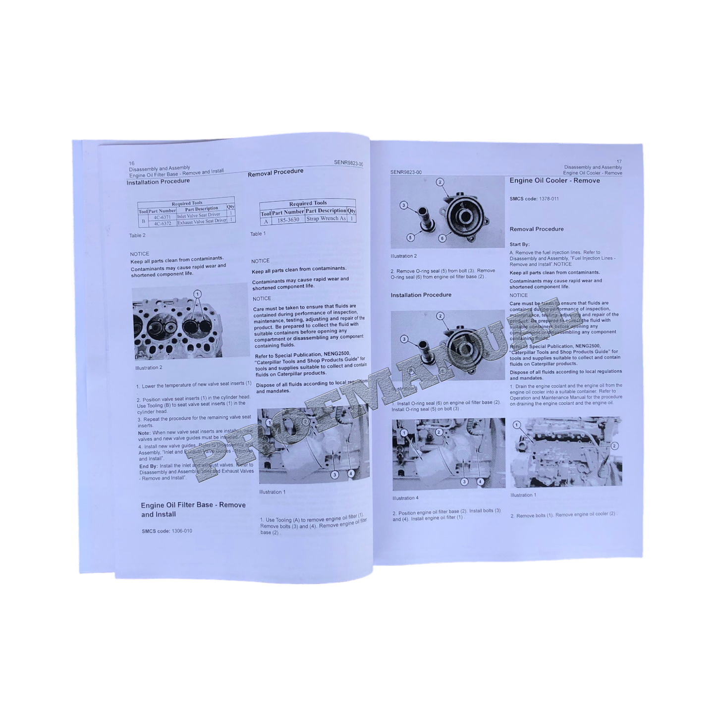 Caterpillar 3044C Engine Service Manual Disassembly Assembly + supplement