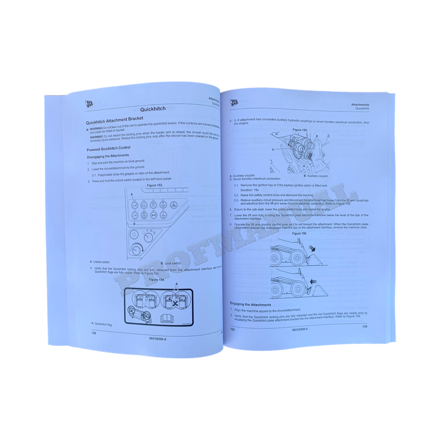 JCB 225 225T 260 260T 280 300 Skid Steer Loader Operators Manual