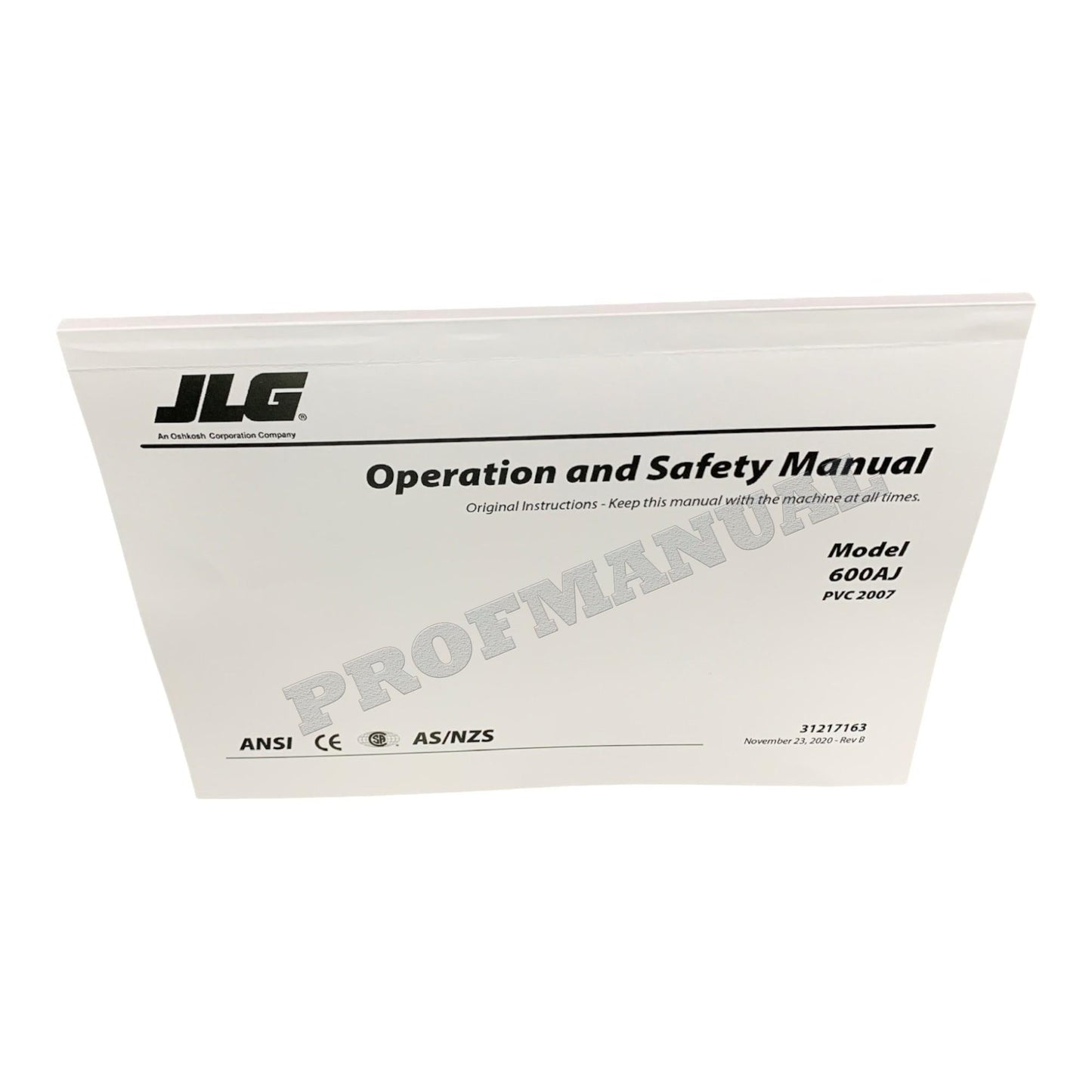 JLG 600AJ Boom Lift Maintenance Operation Operators Manual 31217163