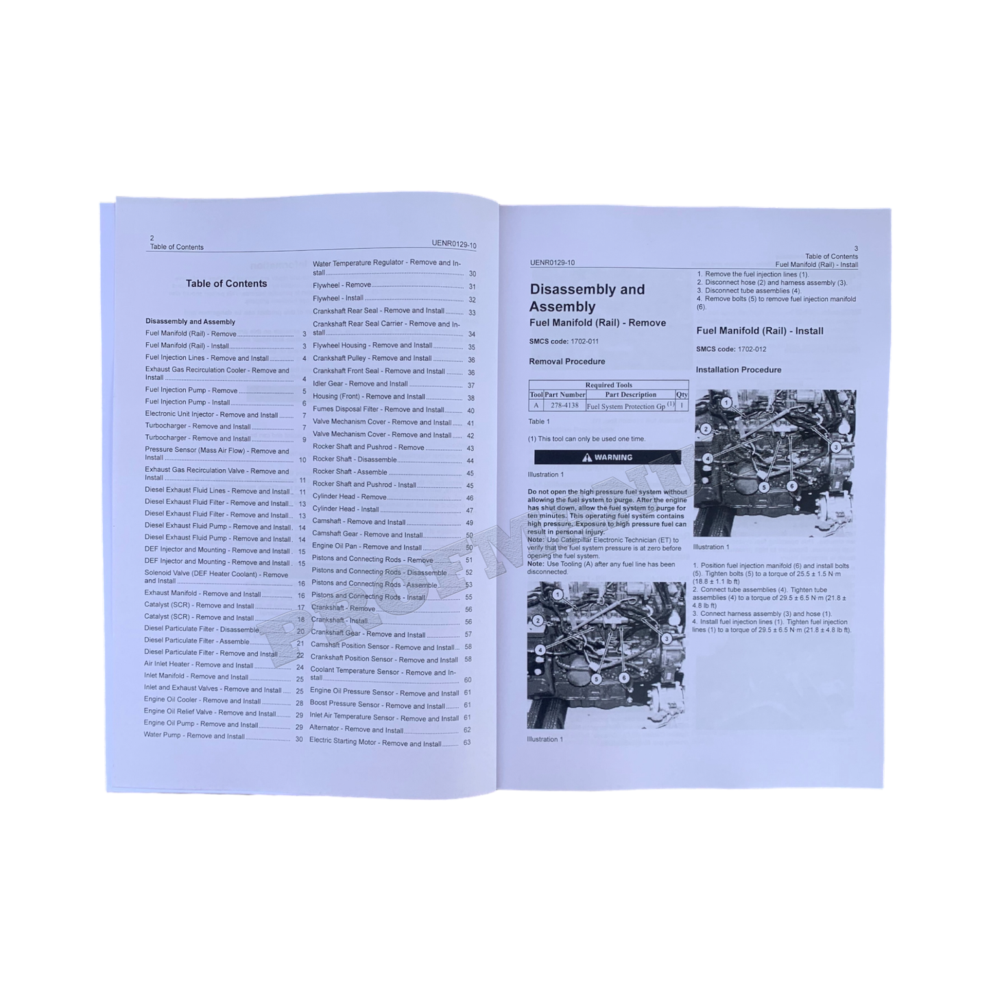 Caterpillar C3.8 Engine Troubleshoot Service Manual SET