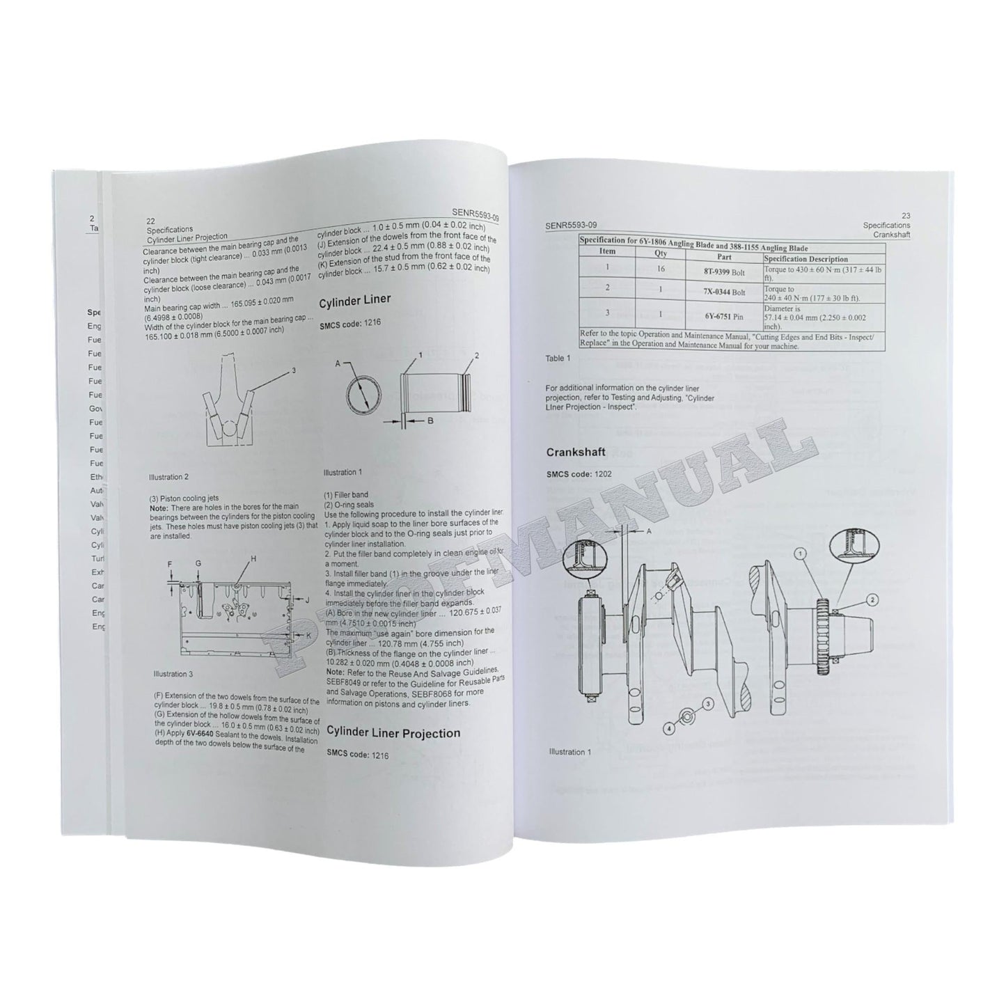 Caterpillar 3306C Engine D6T Operation Test Adjusting Assembly Service Manual SET