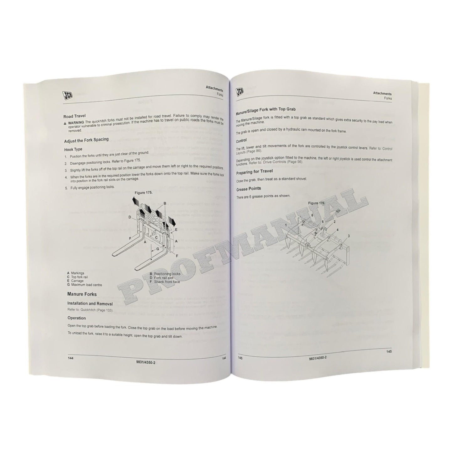 JCB 135 150T 155 175 190T 205T 210 215 Skid Steer Loader Operators Manual