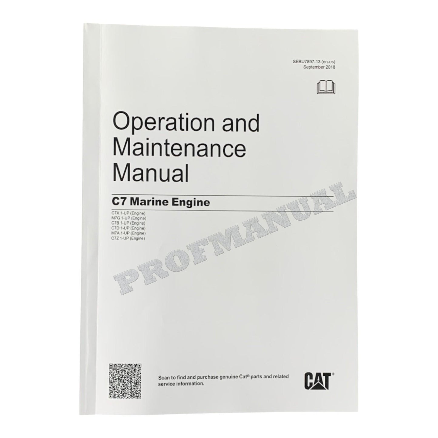 Caterpillar C7 Marine Engine Full Service Manual *Send serial number