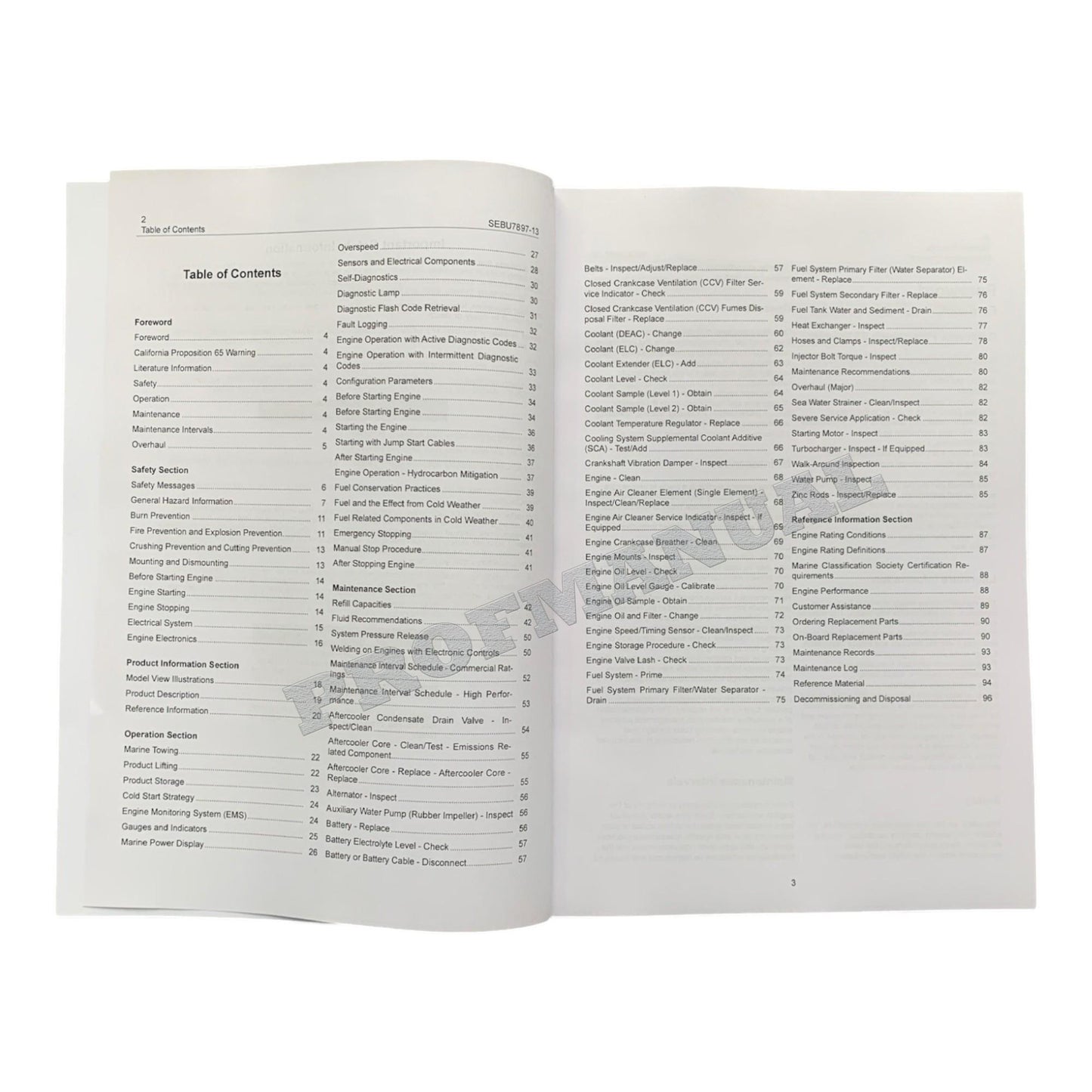 Caterpillar C7 Marine Engine Full Service Manual *Send serial number