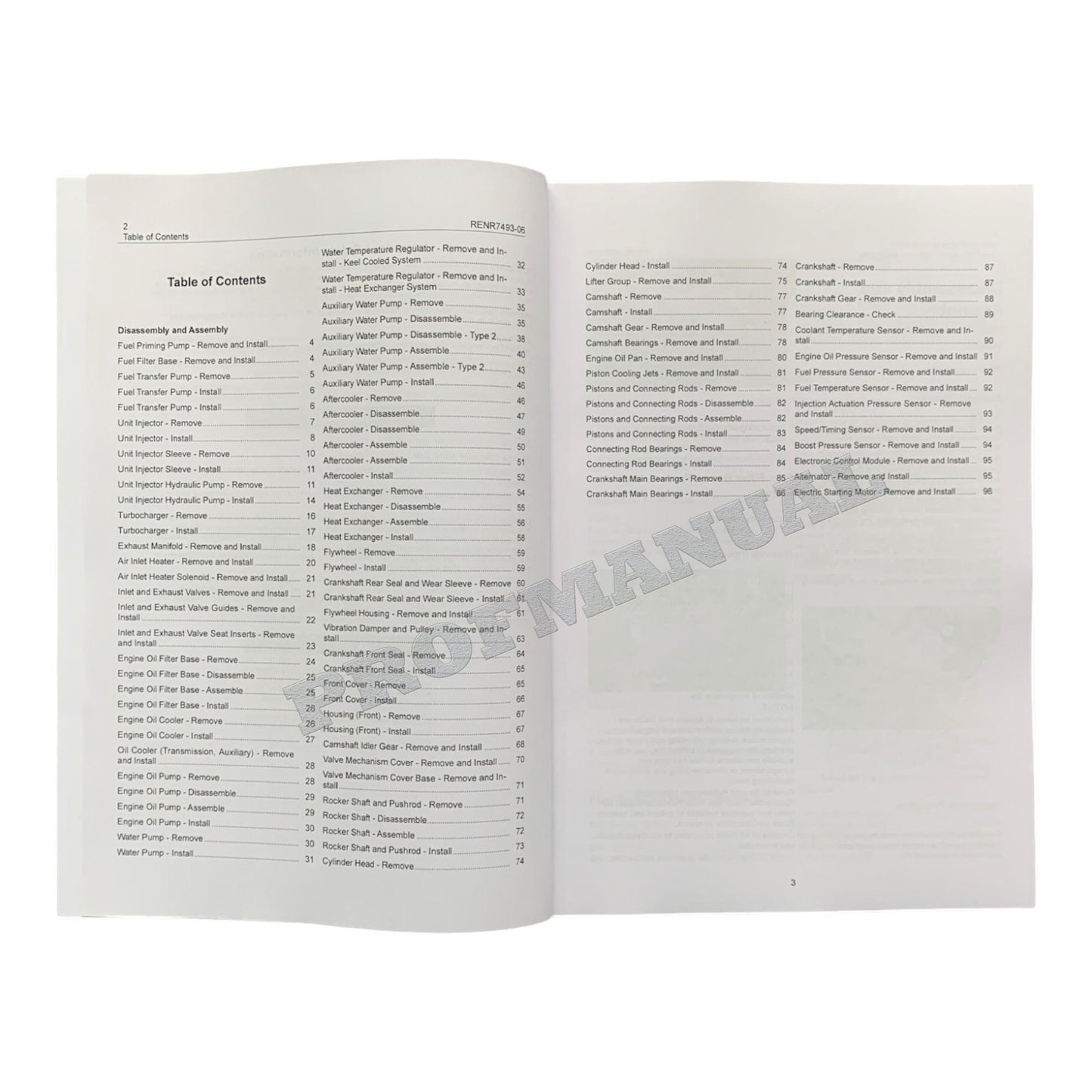 Caterpillar C7 Marine Engine Full Service Manual *Send serial number