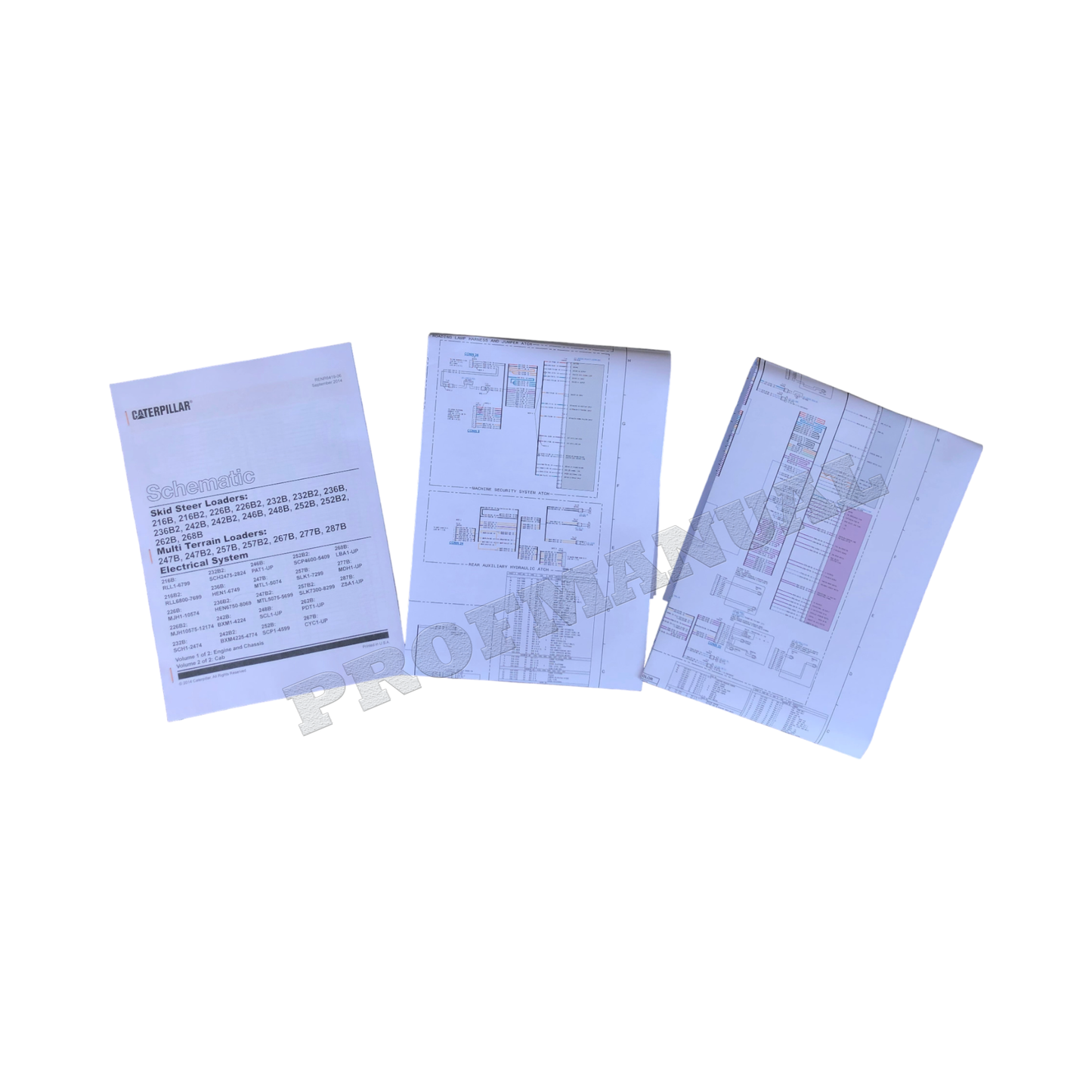 Caterpillar 216B 216B2 226B 226B2 232B 232B2 Loader Elec Schematic Service Manual